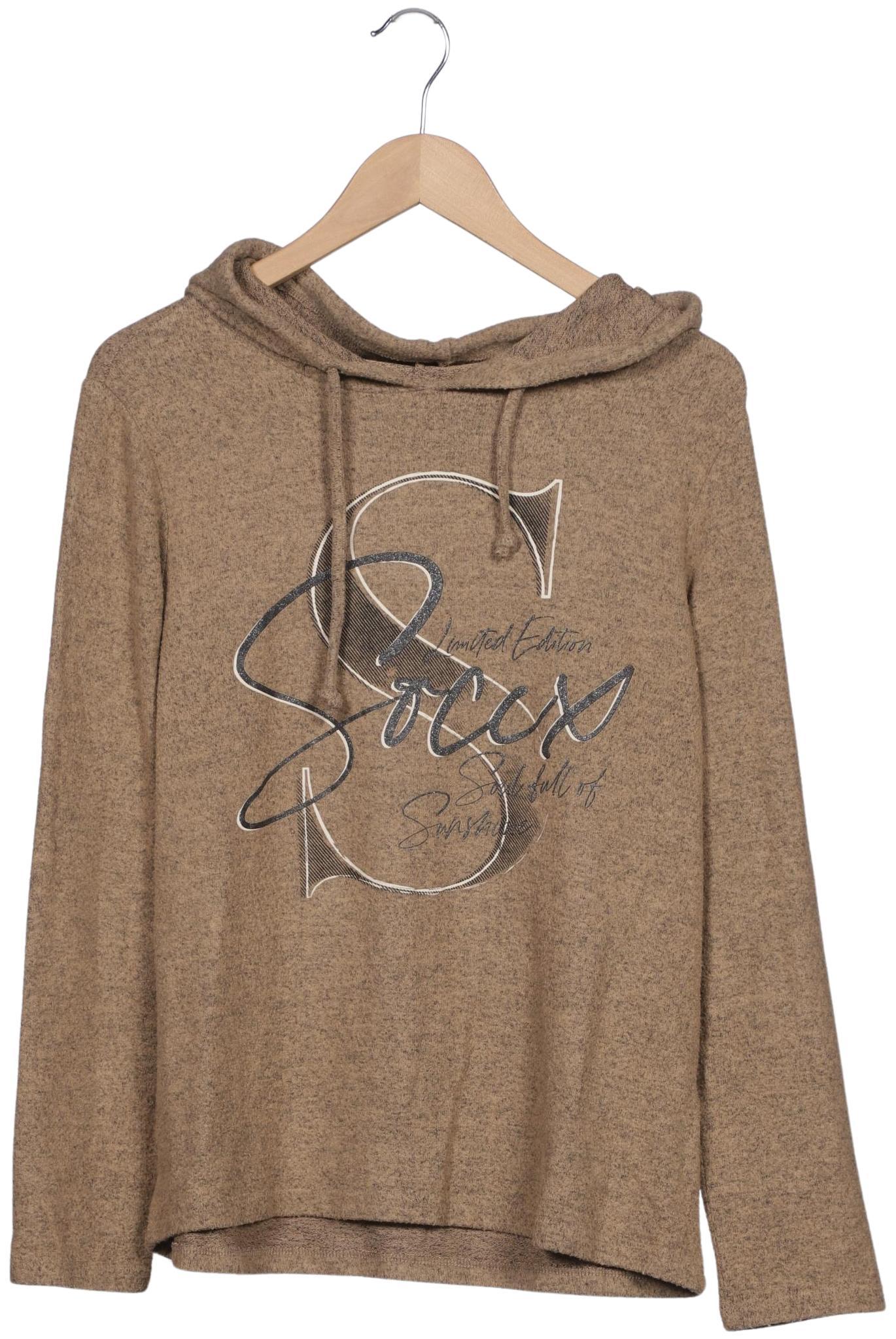 

Soccx Damen Kapuzenpullover, beige, Gr. 38