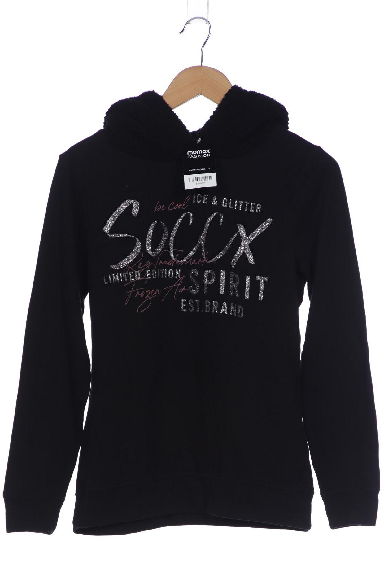

Soccx Damen Kapuzenpullover, schwarz, Gr. 36