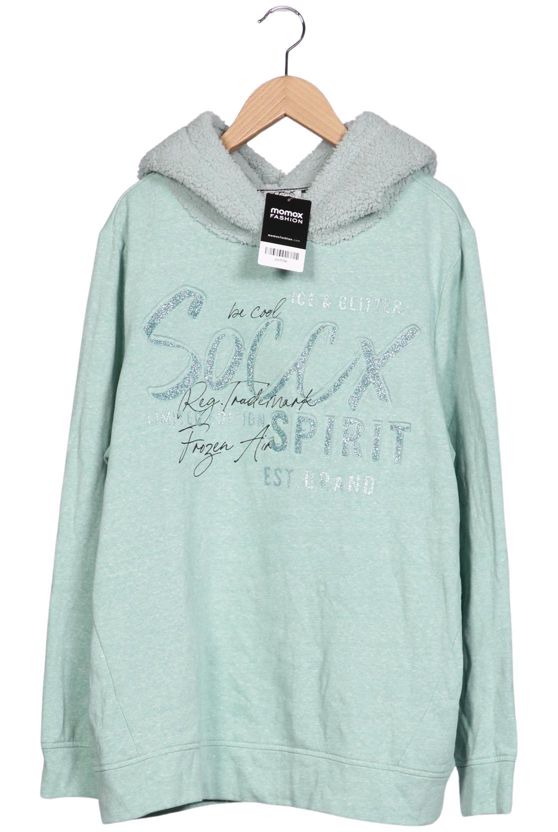 

Soccx Damen Kapuzenpullover, hellgrün, Gr. 42