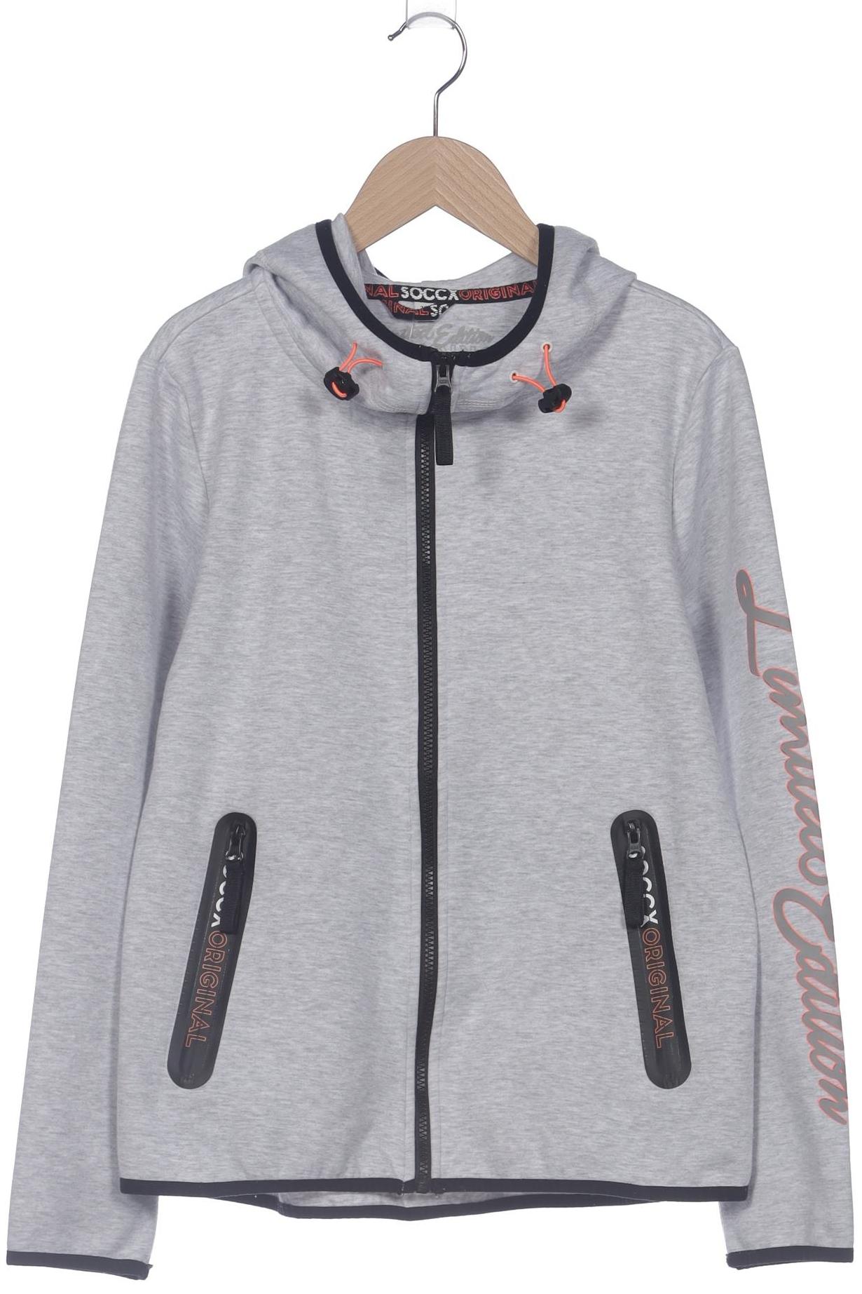 

Soccx Damen Kapuzenpullover, grau, Gr. 38