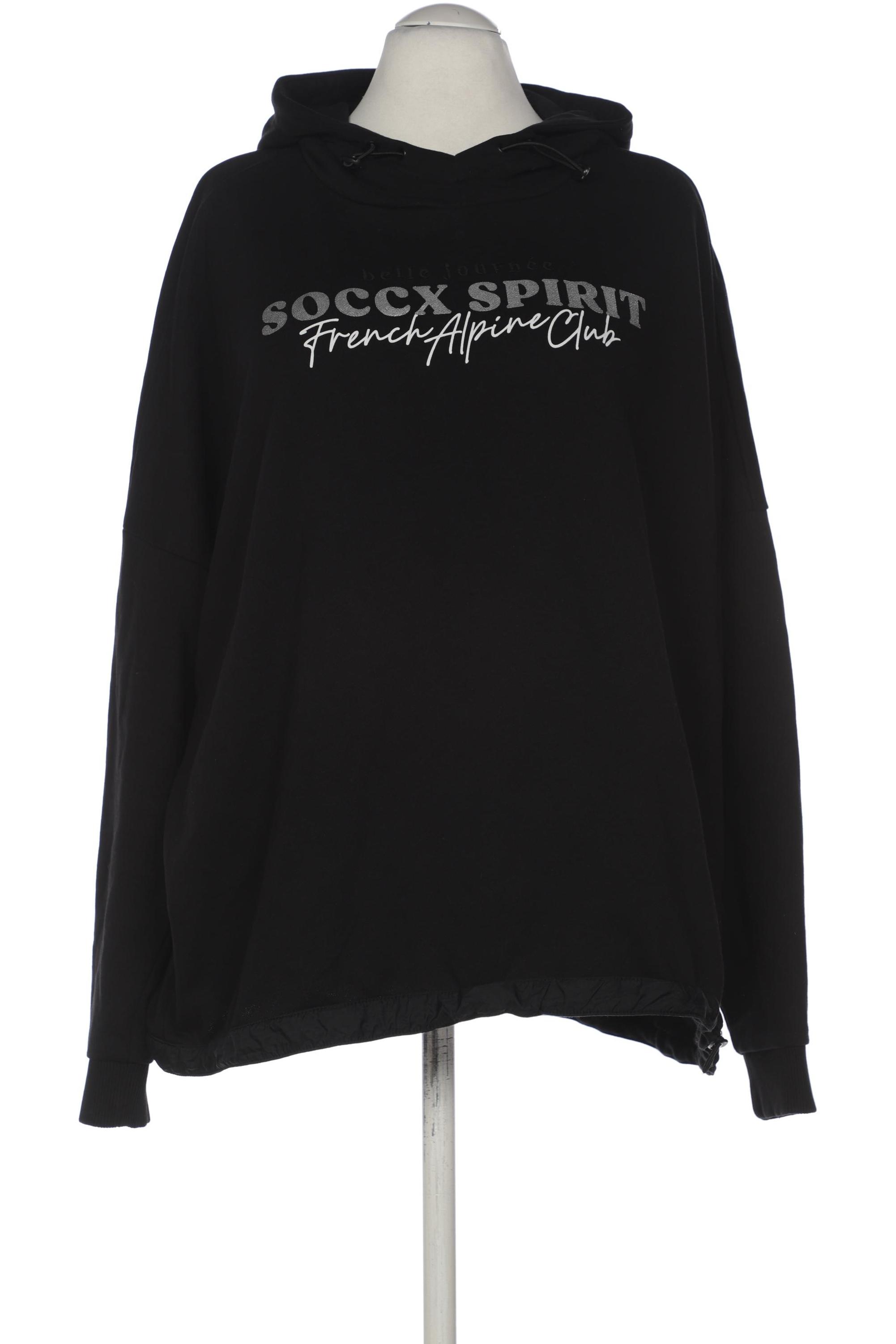 

Soccx Damen Kapuzenpullover, schwarz, Gr. 52