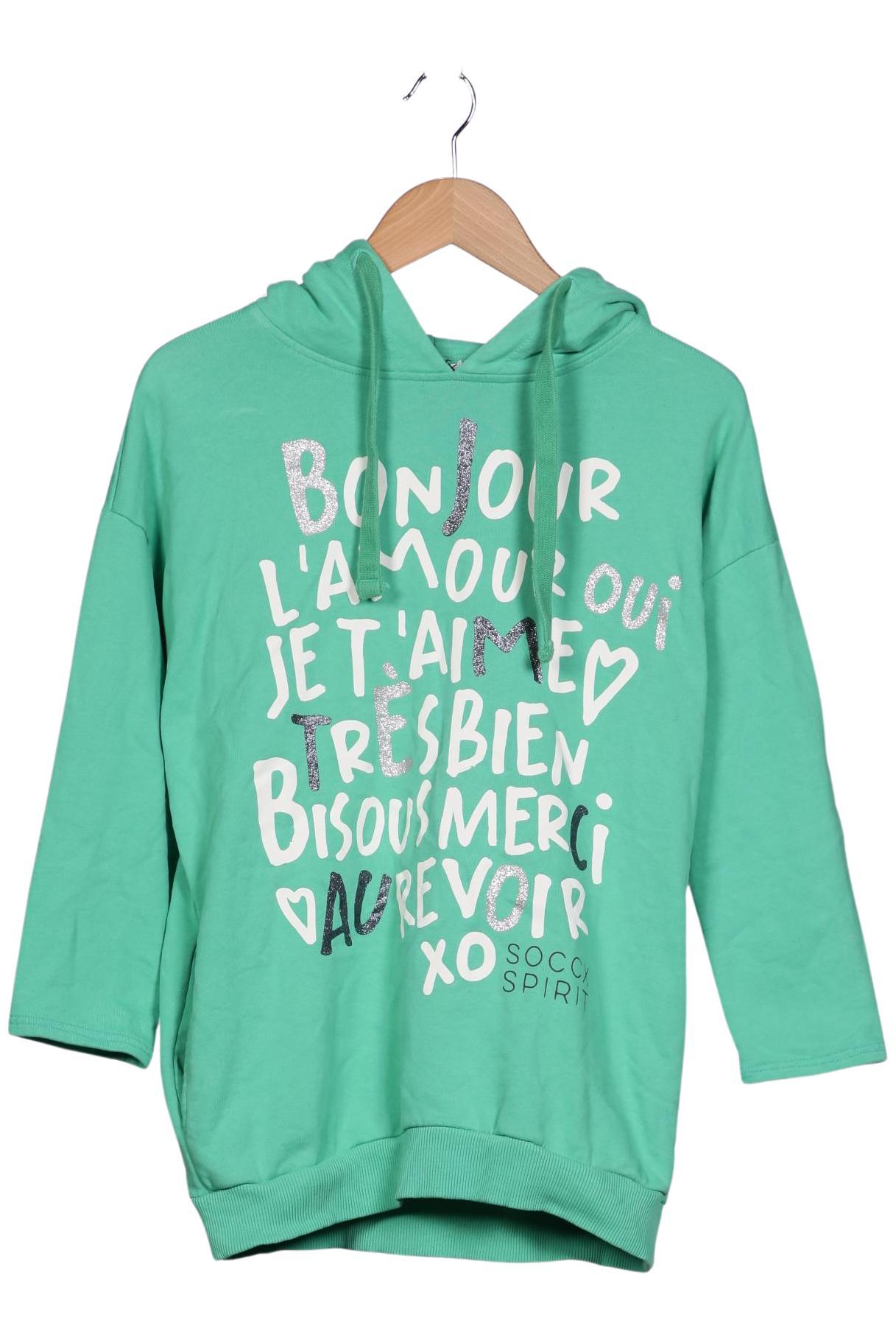 

Soccx Damen Kapuzenpullover, hellgrün, Gr. 36