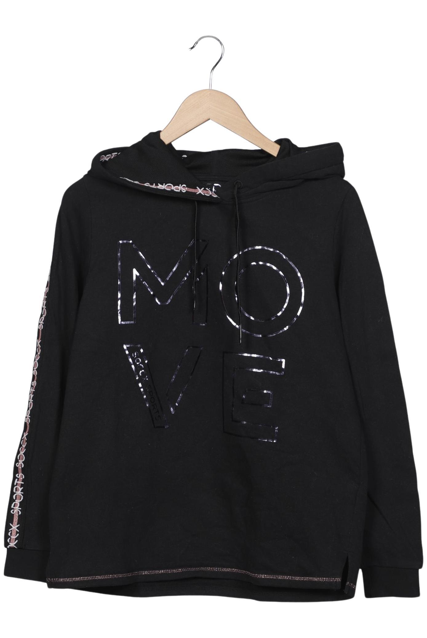 

Soccx Damen Kapuzenpullover, schwarz, Gr. 38