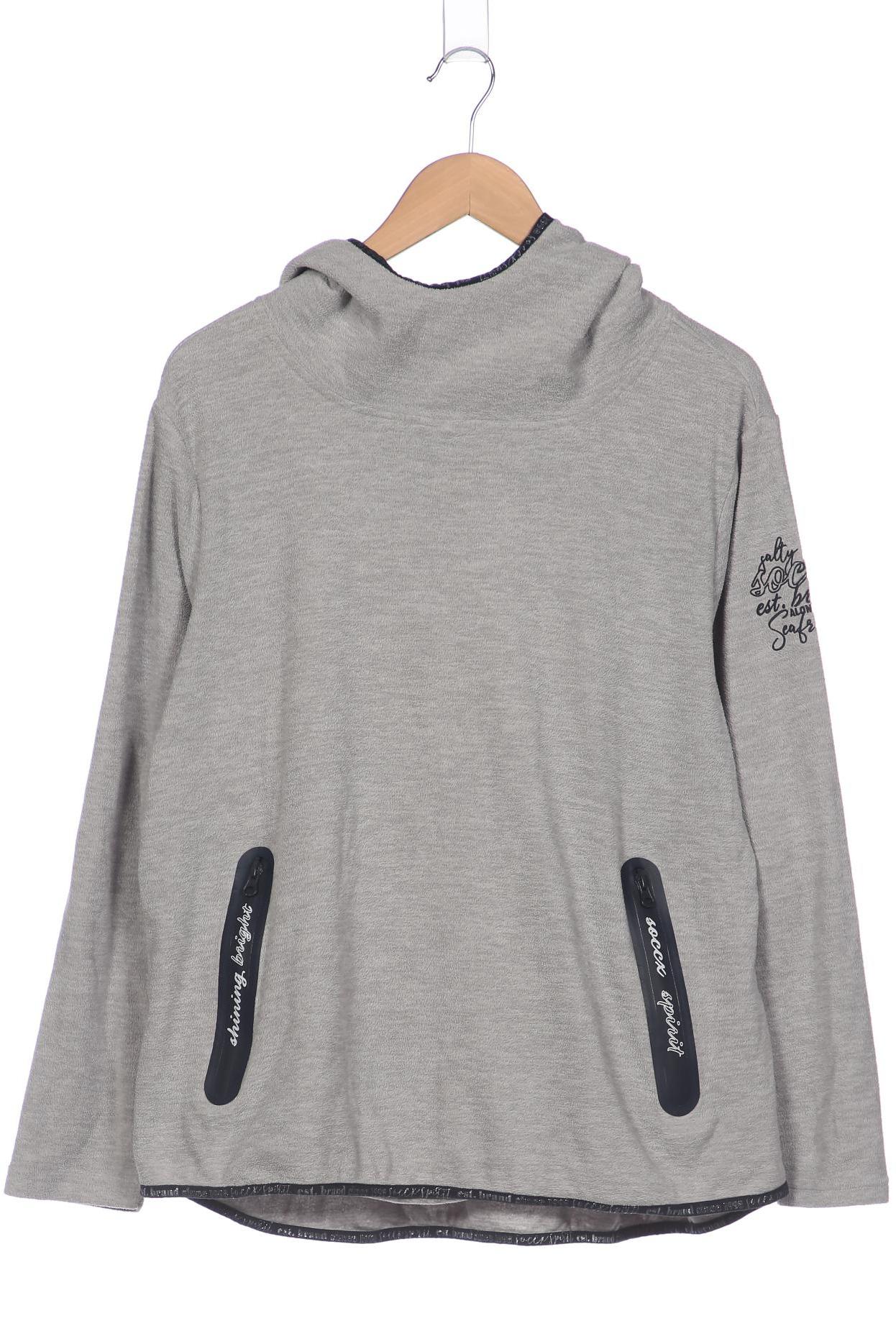 

Soccx Damen Kapuzenpullover, grau, Gr. 44