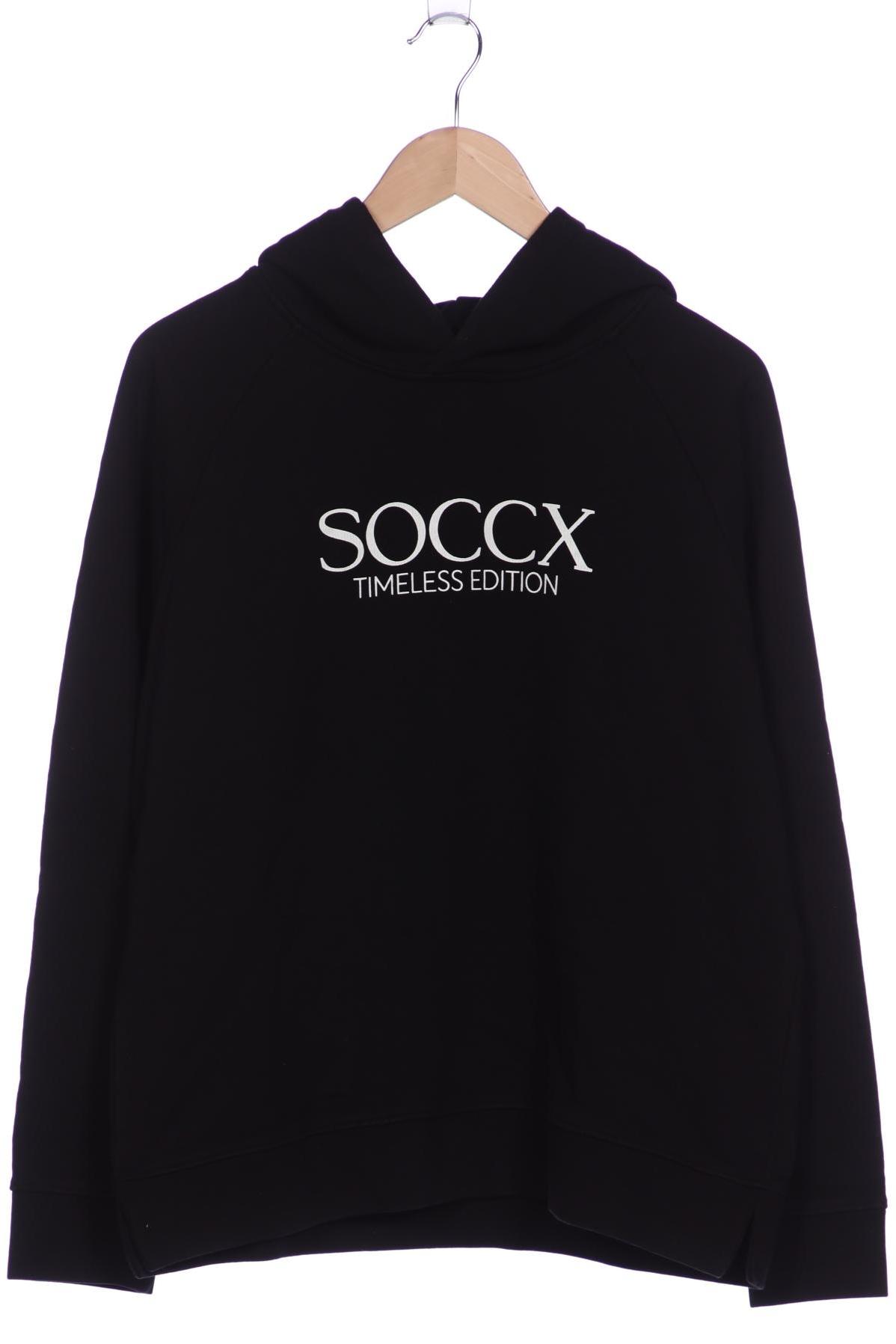 

Soccx Damen Kapuzenpullover, schwarz, Gr. 38