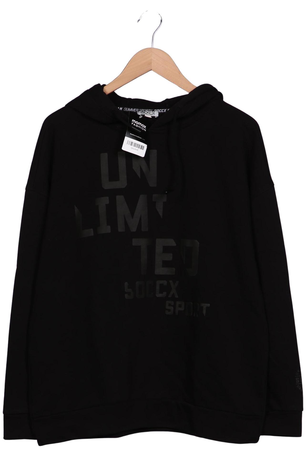 

Soccx Damen Kapuzenpullover, schwarz, Gr. 44