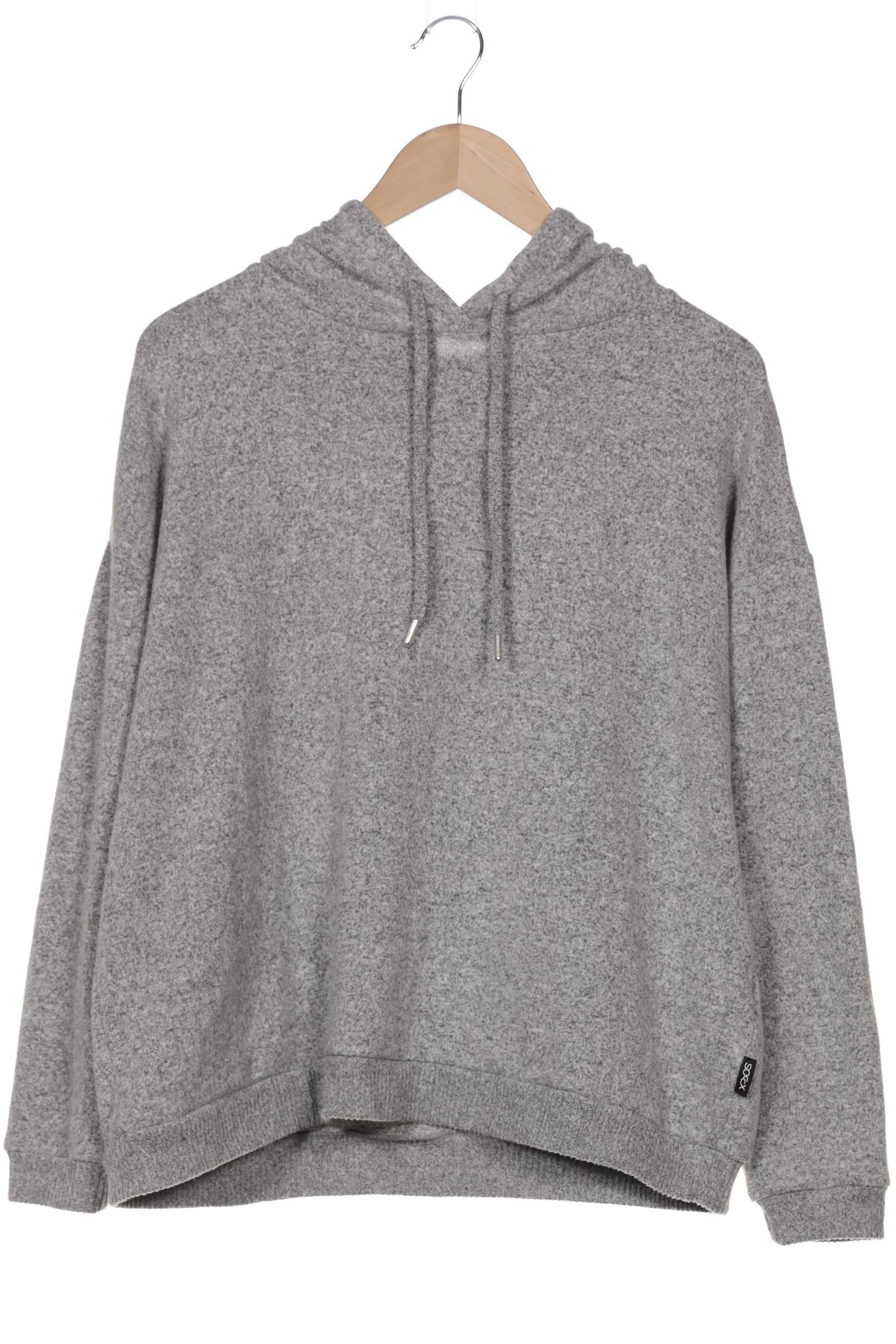 

Soccx Damen Kapuzenpullover, grau, Gr. 46