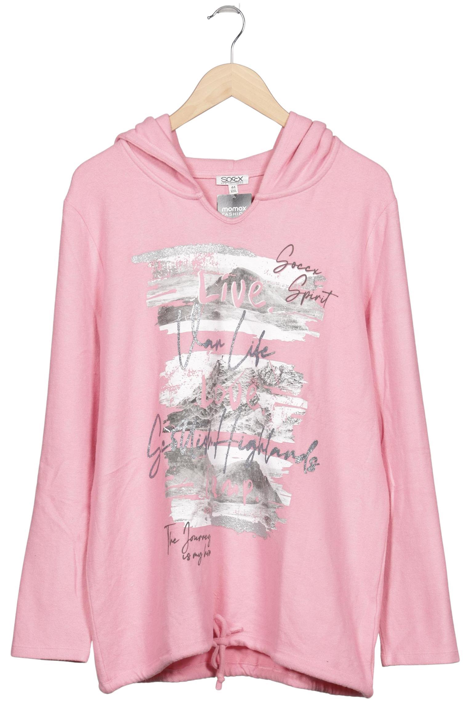 

Soccx Damen Kapuzenpullover, pink, Gr. 44