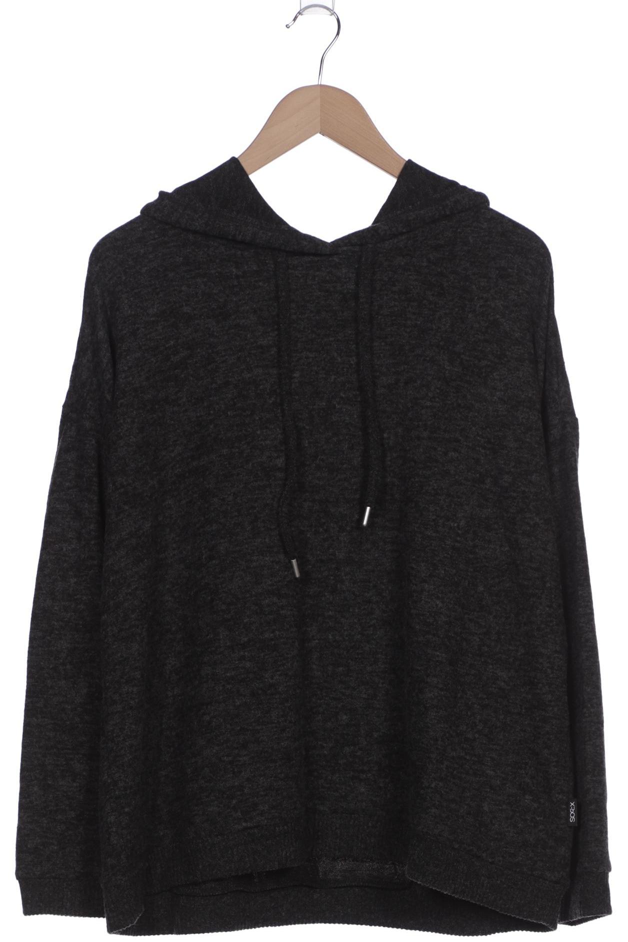 

Soccx Damen Kapuzenpullover, grau, Gr. 46