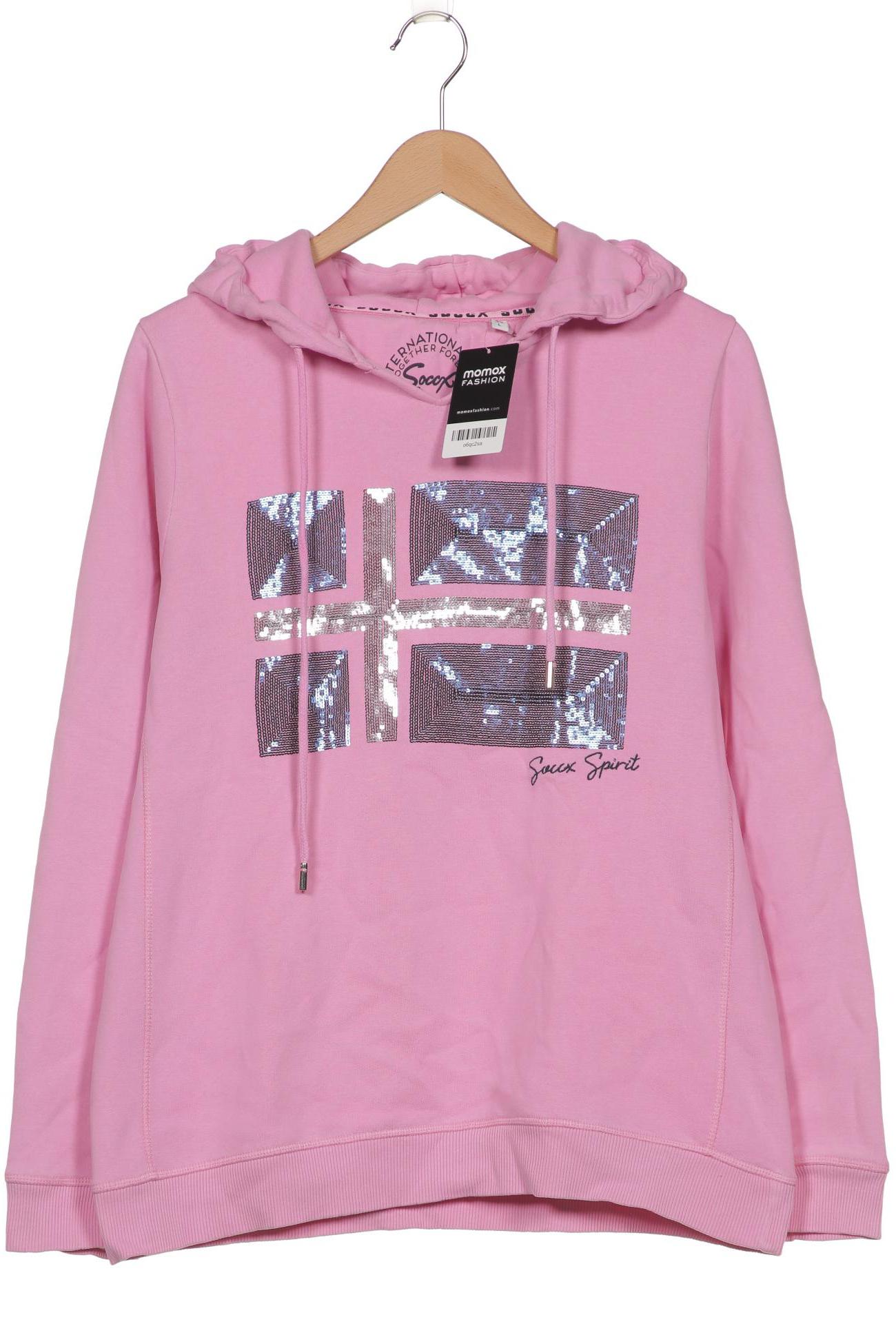 

SOCCX Damen Kapuzenpullover, pink