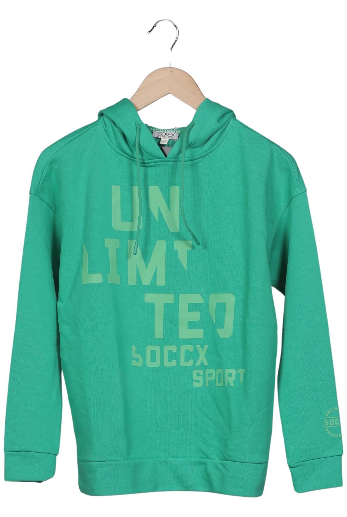 

Soccx Damen Kapuzenpullover, grün, Gr. 36