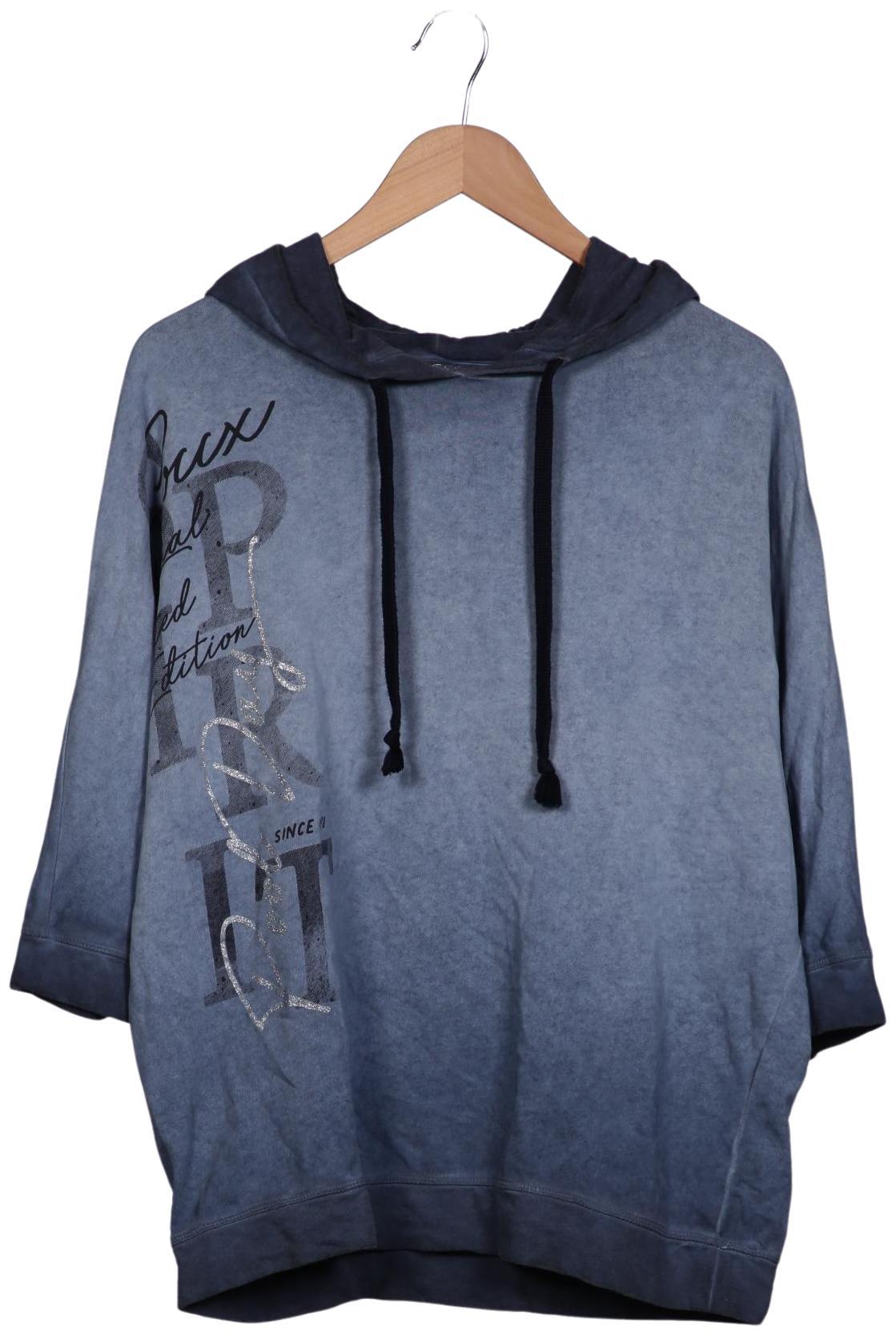 

Soccx Damen Kapuzenpullover, blau, Gr. 38