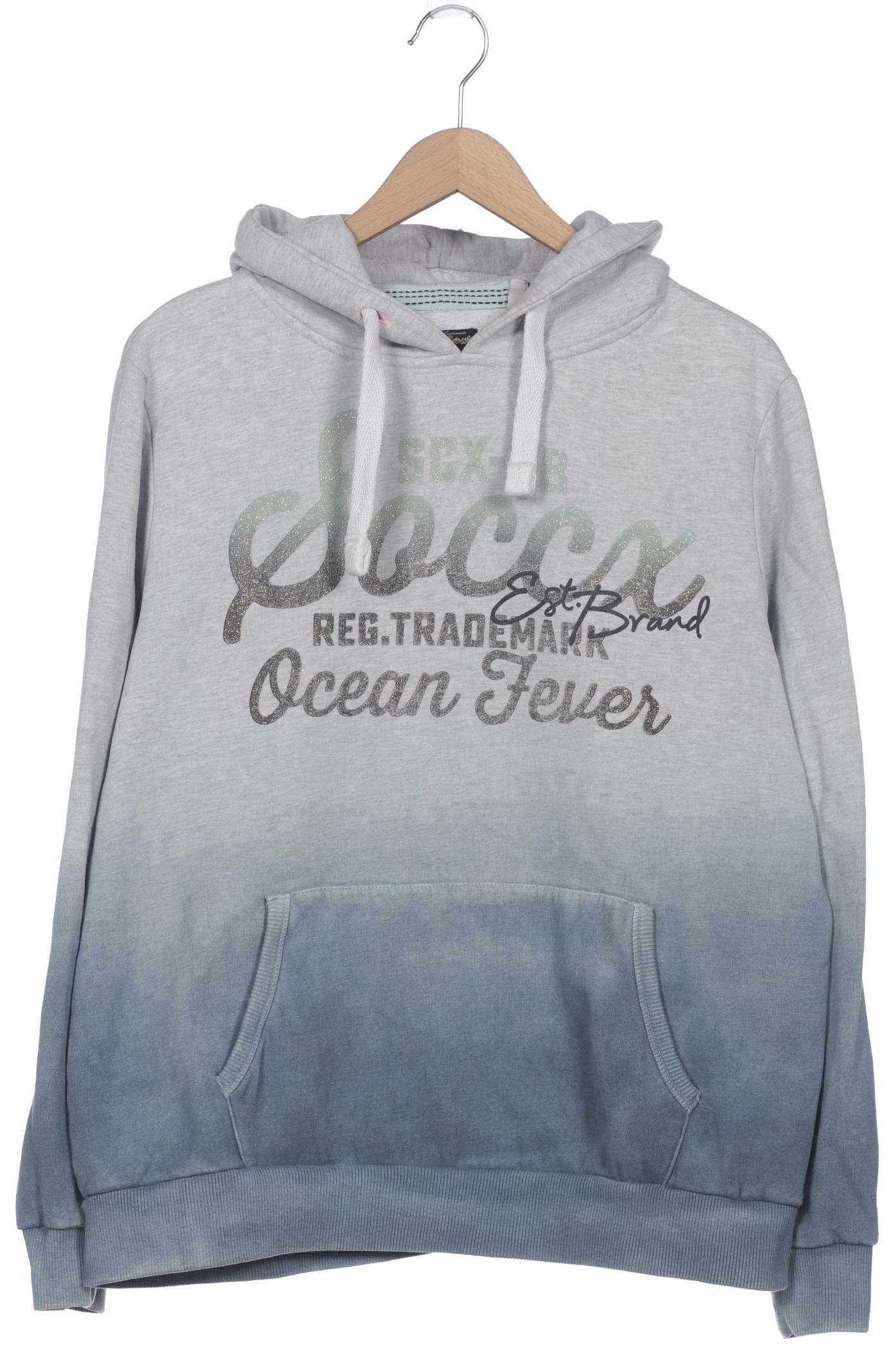 

Soccx Damen Kapuzenpullover, blau, Gr. 44