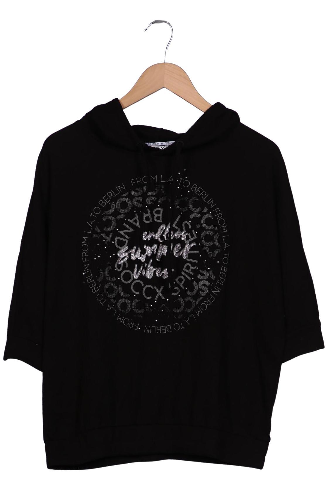 

Soccx Damen Kapuzenpullover, schwarz, Gr. 36
