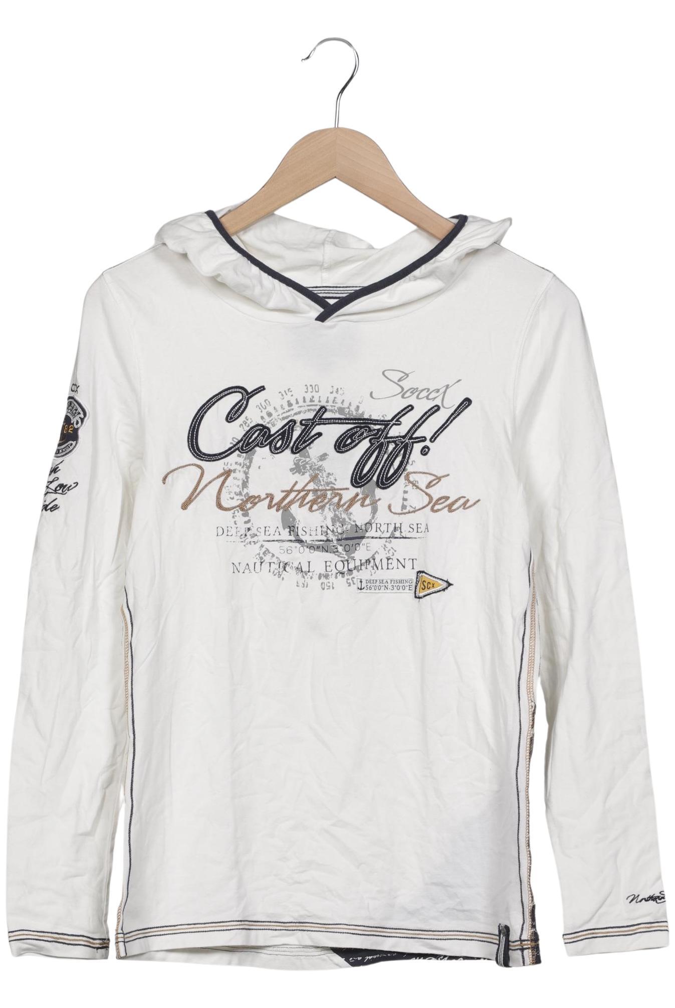 

Soccx Damen Kapuzenpullover, cremeweiß, Gr. 38