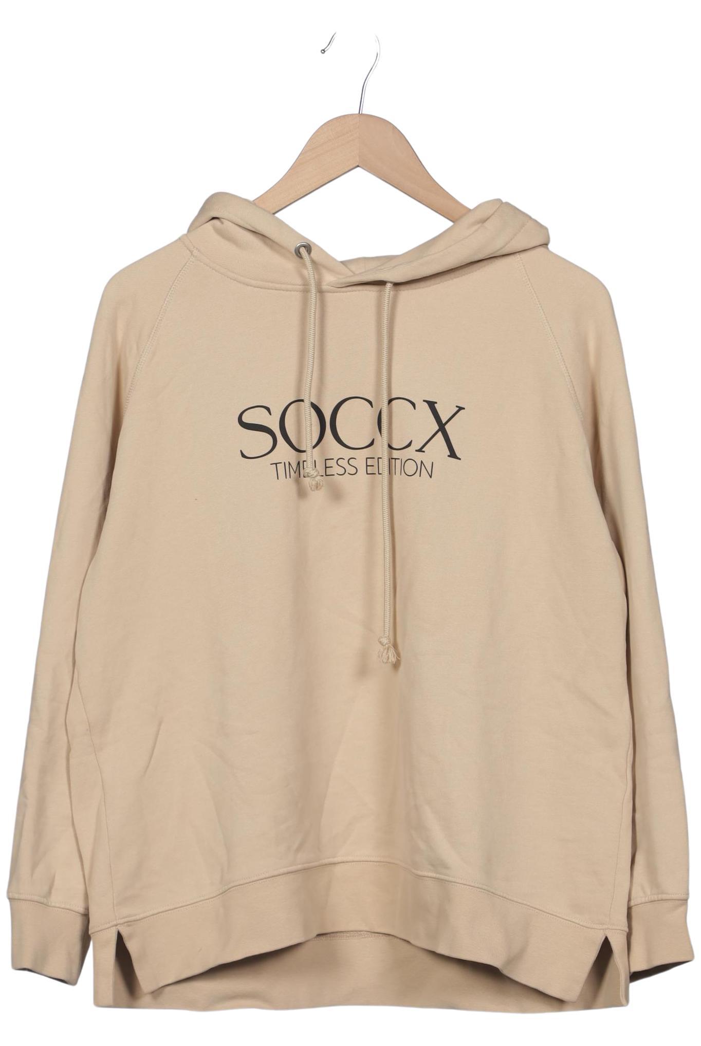 

Soccx Damen Kapuzenpullover, beige, Gr. 40