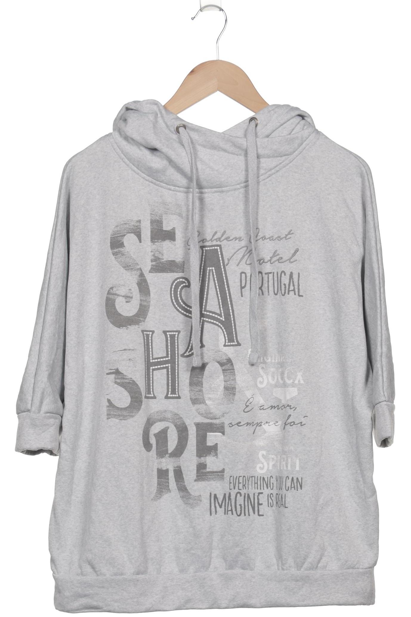 

Soccx Damen Kapuzenpullover, grau, Gr. 40