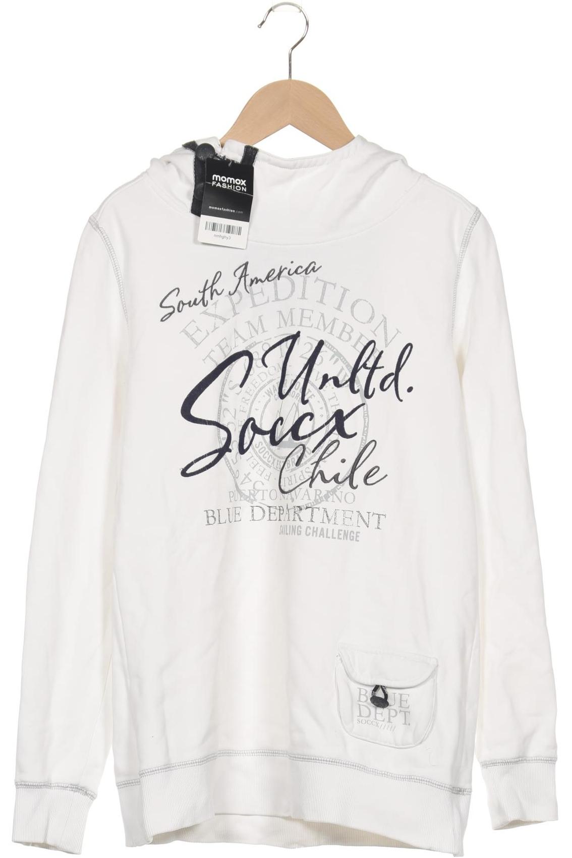 

Soccx Damen Kapuzenpullover, weiß, Gr. 38