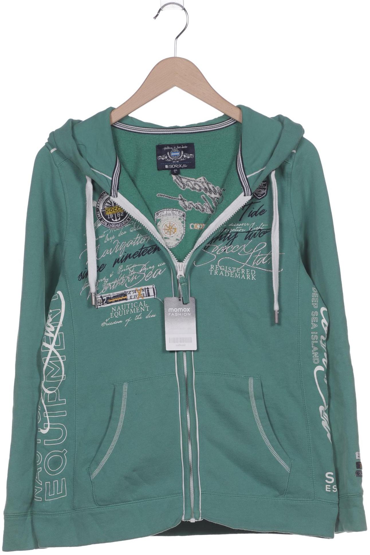 

Soccx Damen Kapuzenpullover, grün, Gr. 40