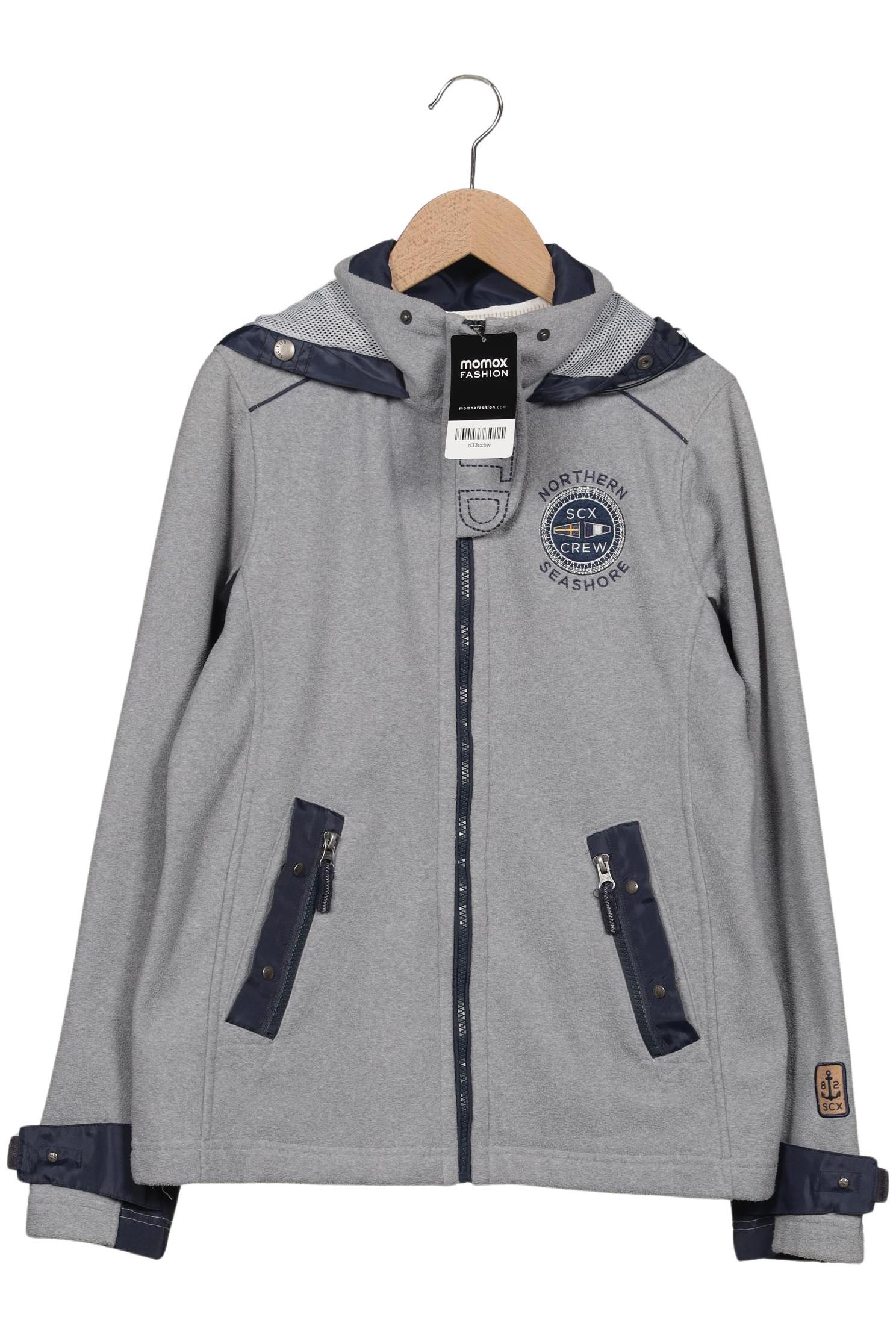 

Soccx Damen Kapuzenpullover, grau, Gr. 36