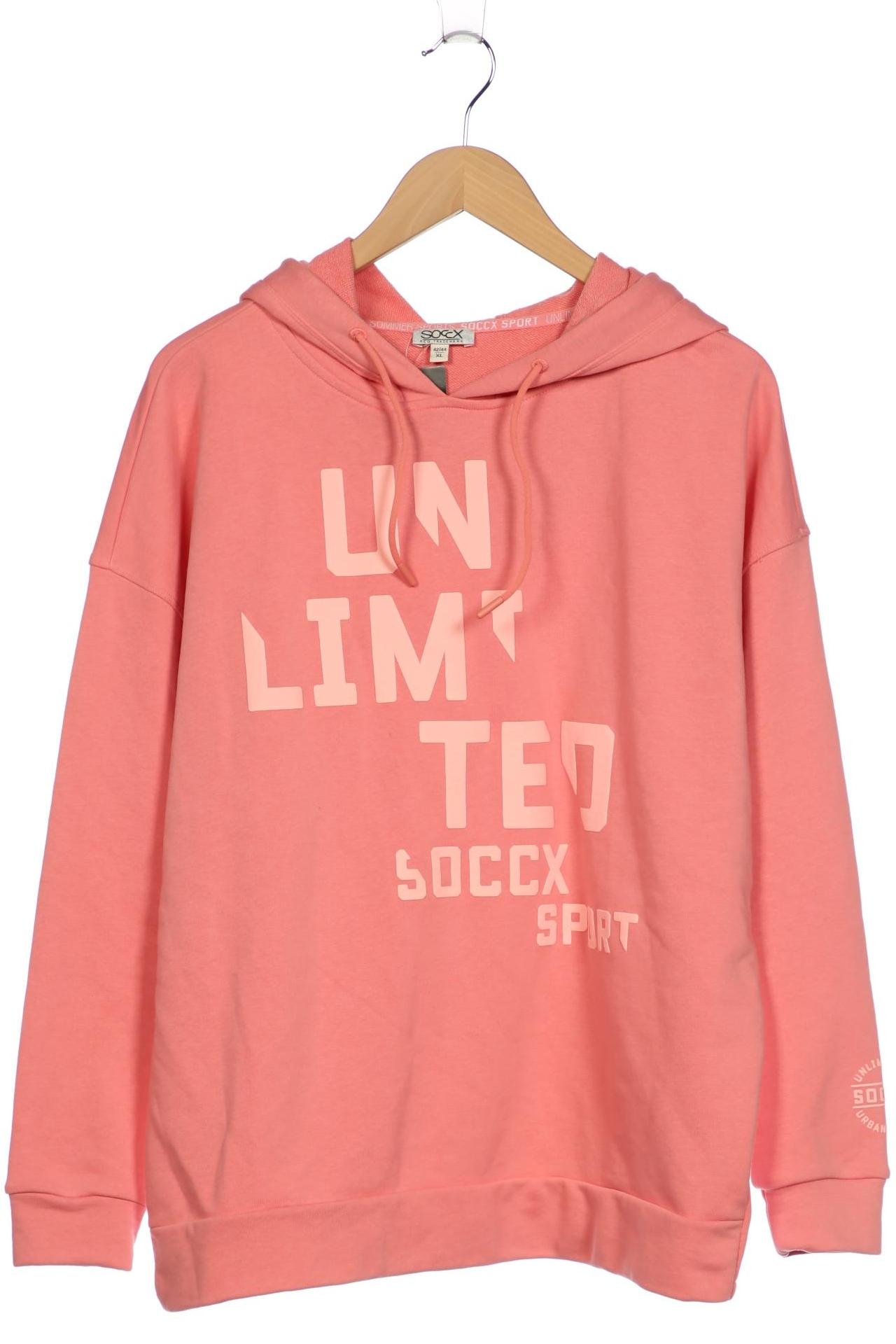 

Soccx Damen Kapuzenpullover, pink, Gr. 44