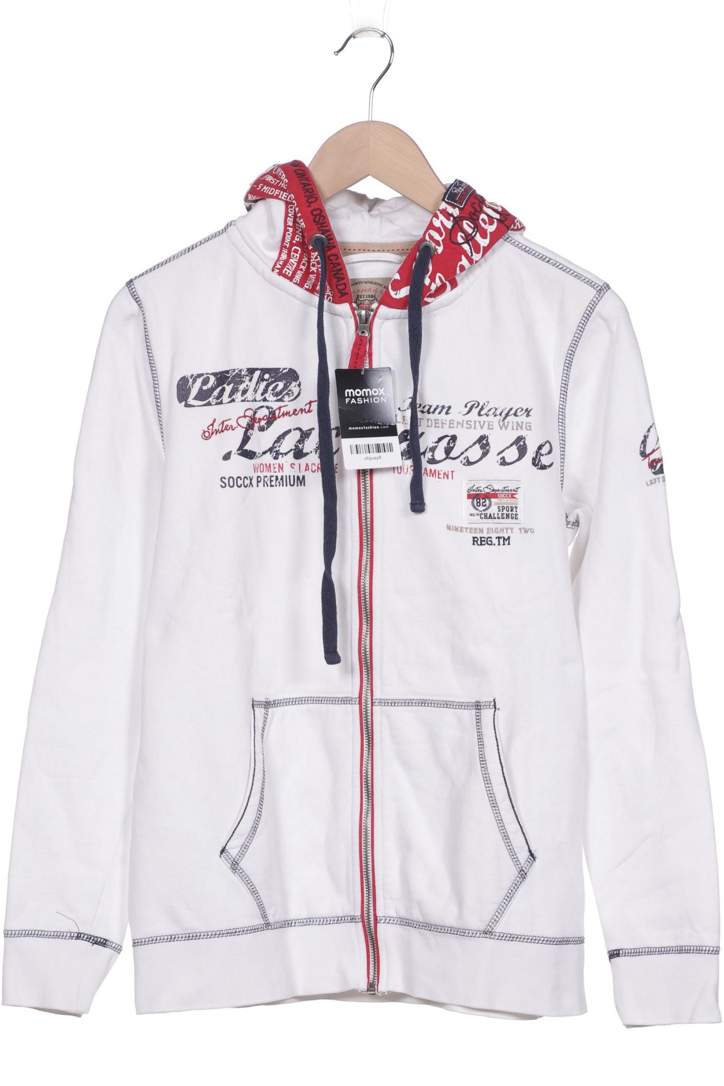 

SOCCX Damen Kapuzenpullover, weiß