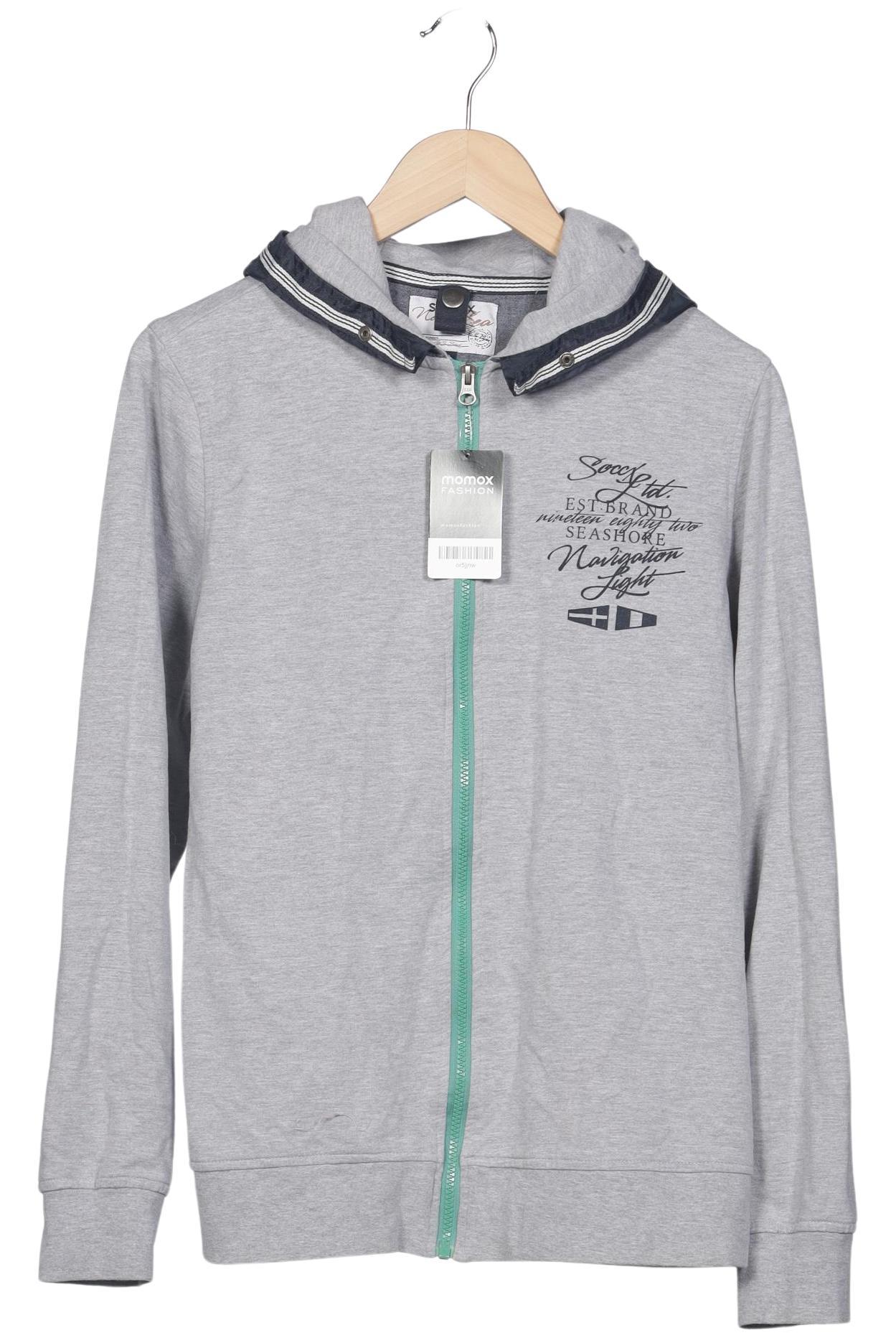 

Soccx Damen Kapuzenpullover, grau, Gr. 42