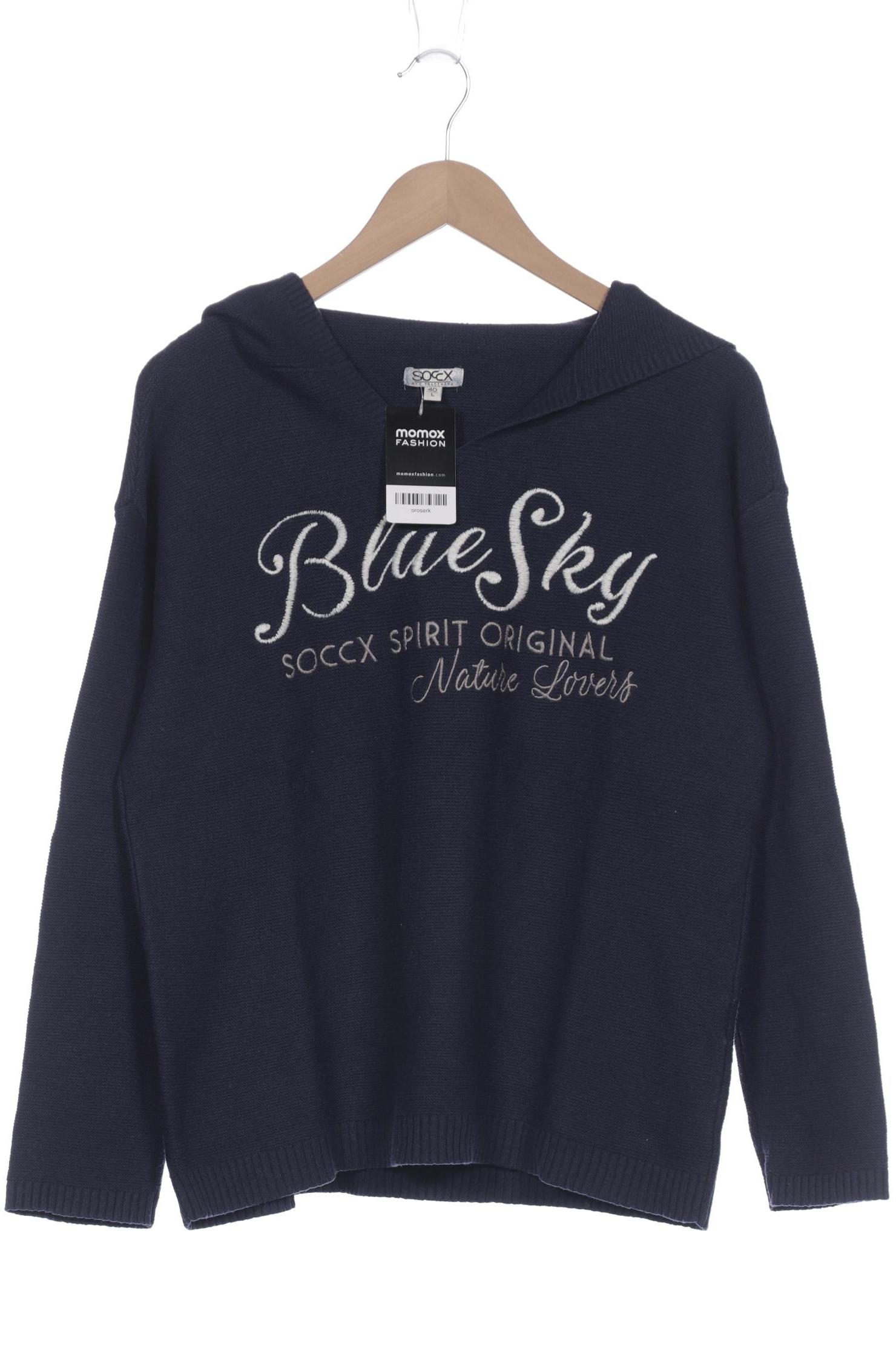 

Soccx Damen Kapuzenpullover, marineblau, Gr. 40