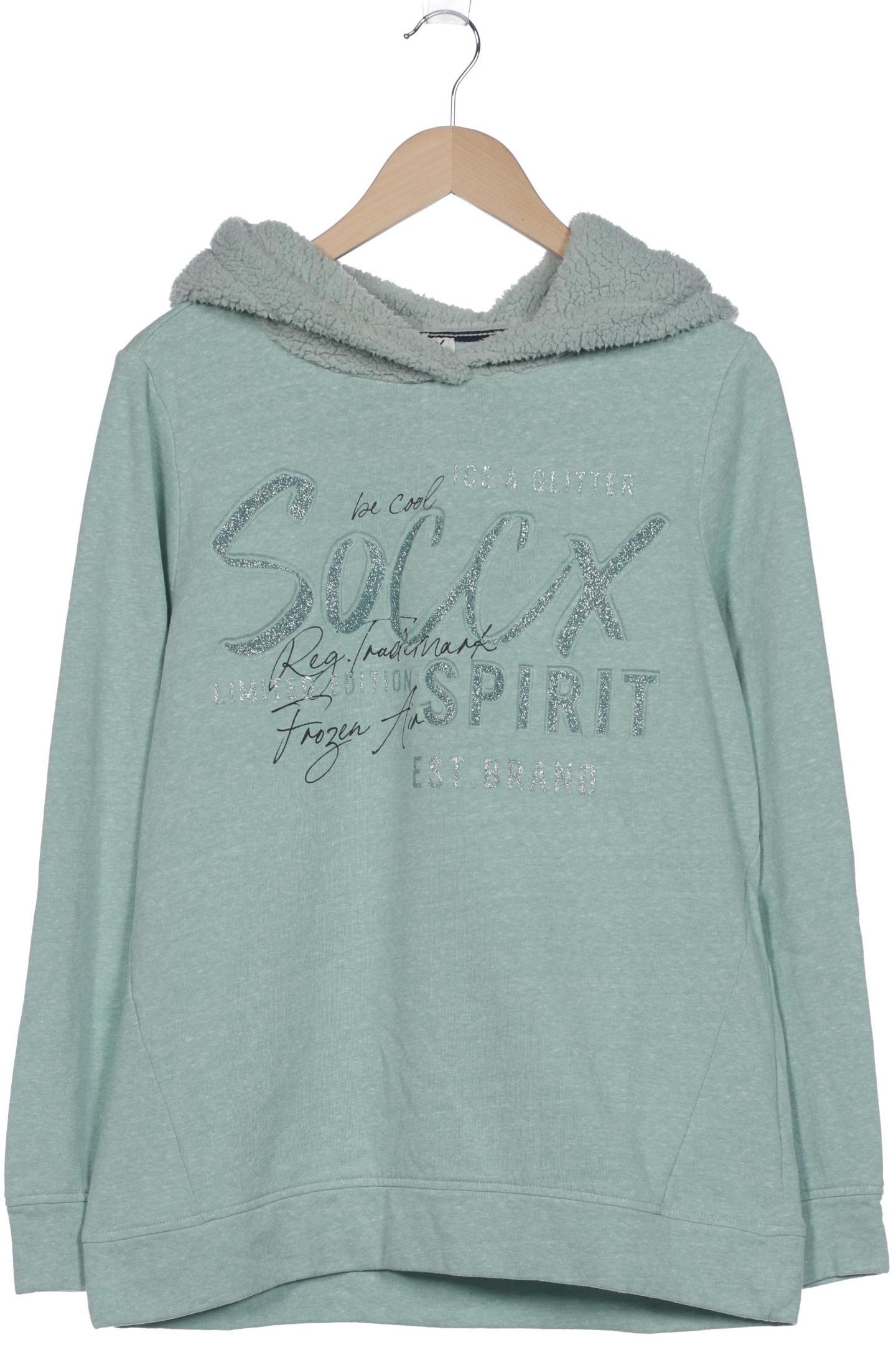

Soccx Damen Kapuzenpullover, hellgrün, Gr. 42