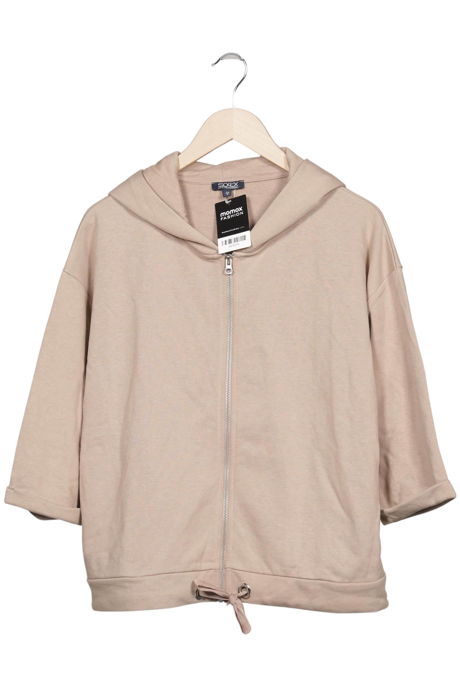 

Soccx Damen Kapuzenpullover, beige, Gr. 36