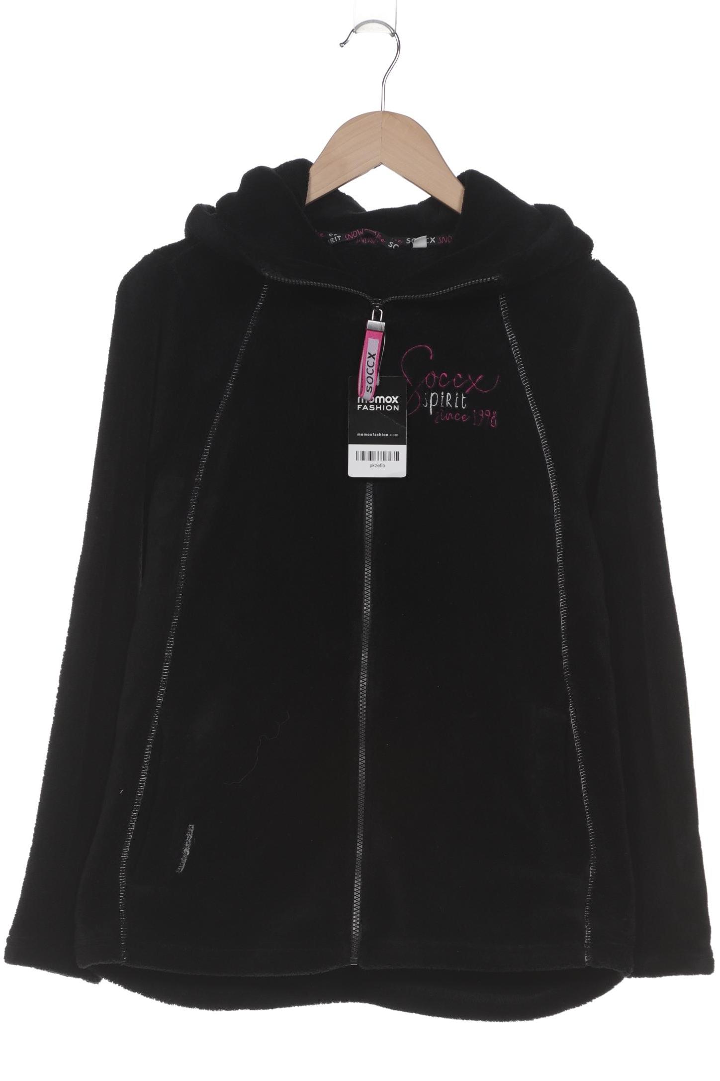 

Soccx Damen Kapuzenpullover, schwarz, Gr. 38