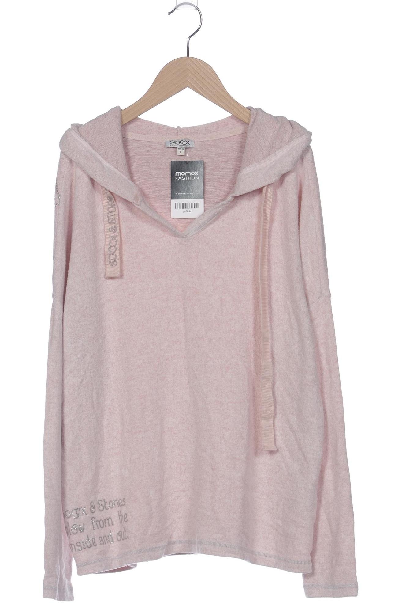 

Soccx Damen Kapuzenpullover, pink, Gr. 42