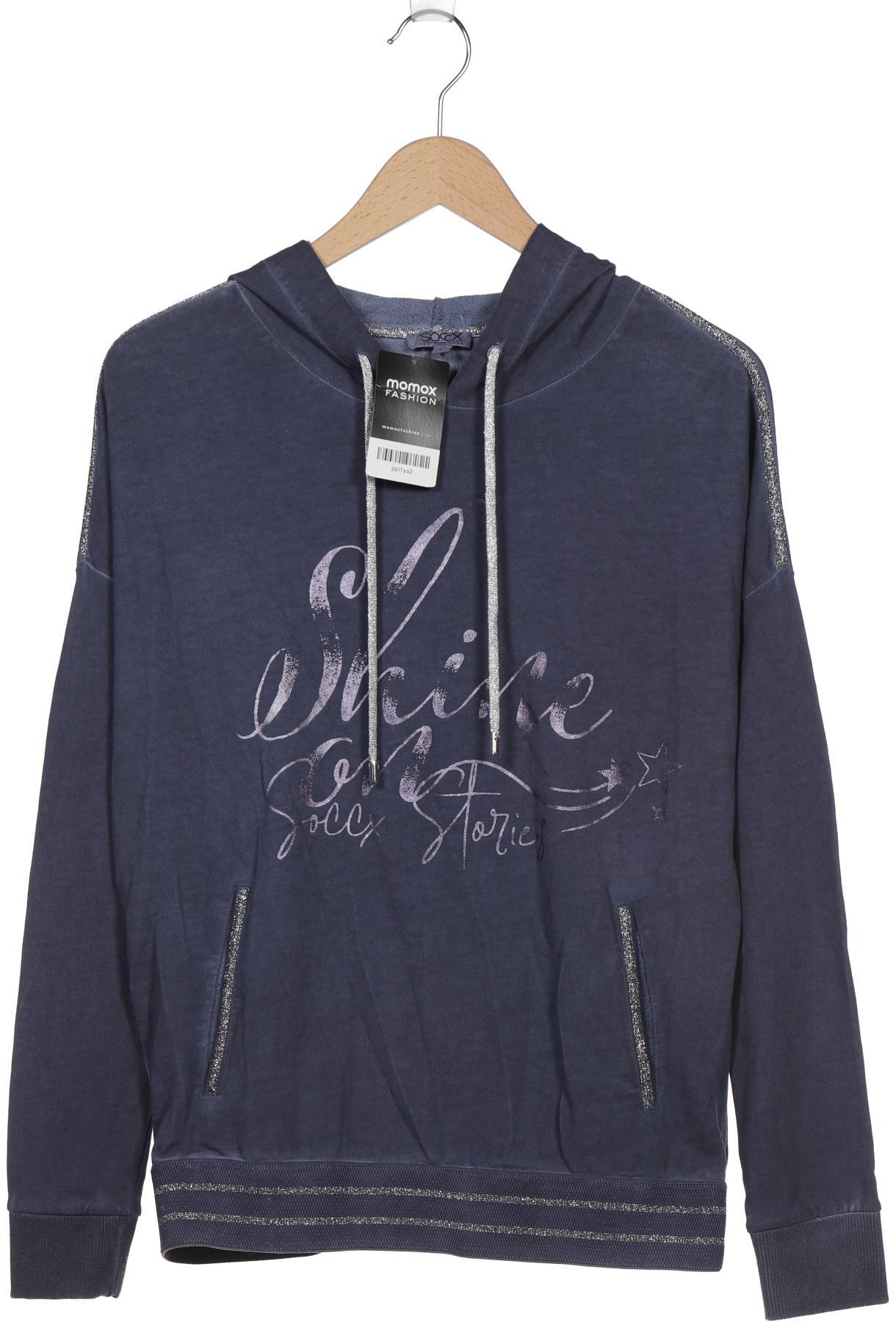 

SOCCX Damen Kapuzenpullover, marineblau