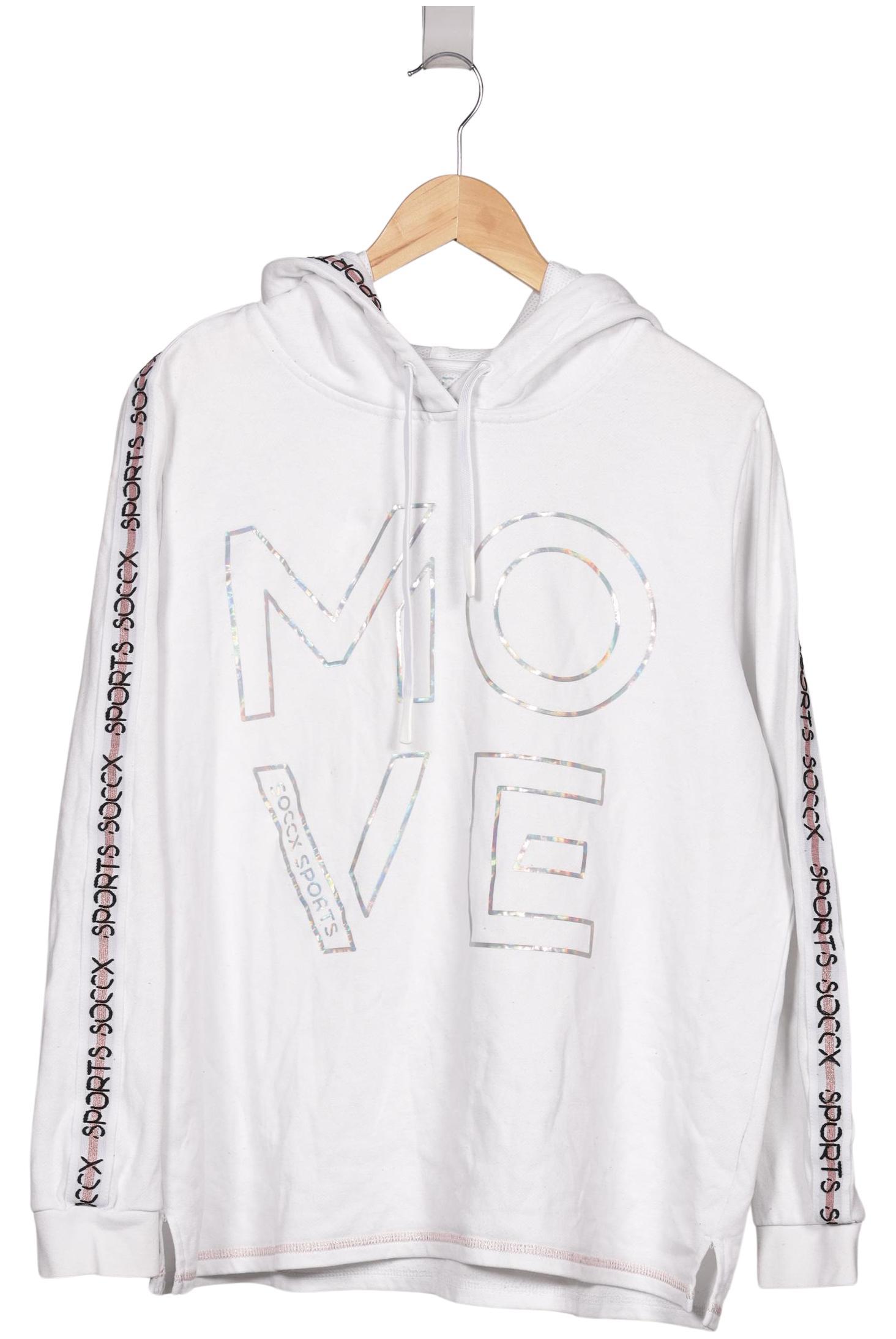 

Soccx Damen Kapuzenpullover, weiß, Gr. 42
