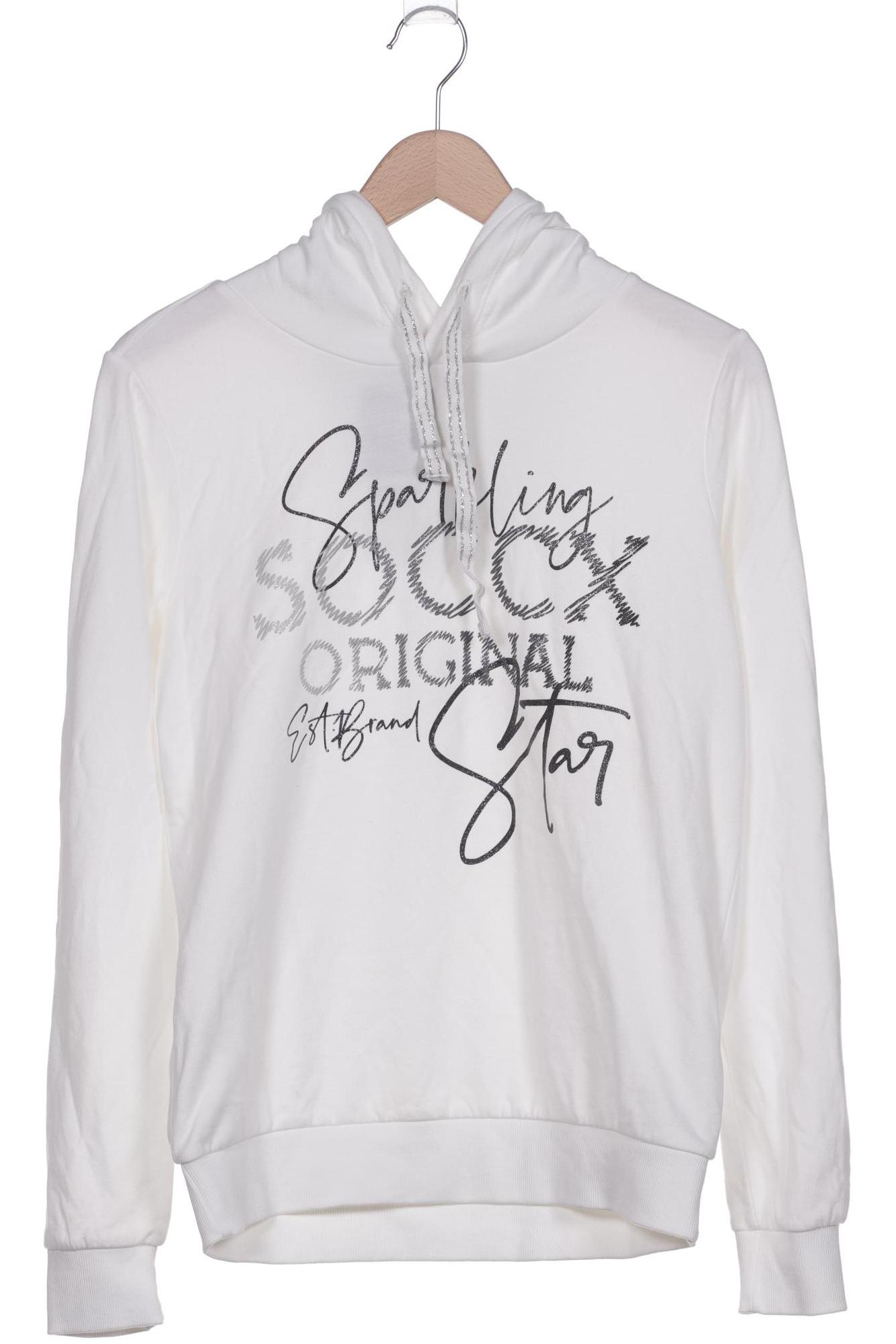 

Soccx Damen Kapuzenpullover, weiß, Gr. 38