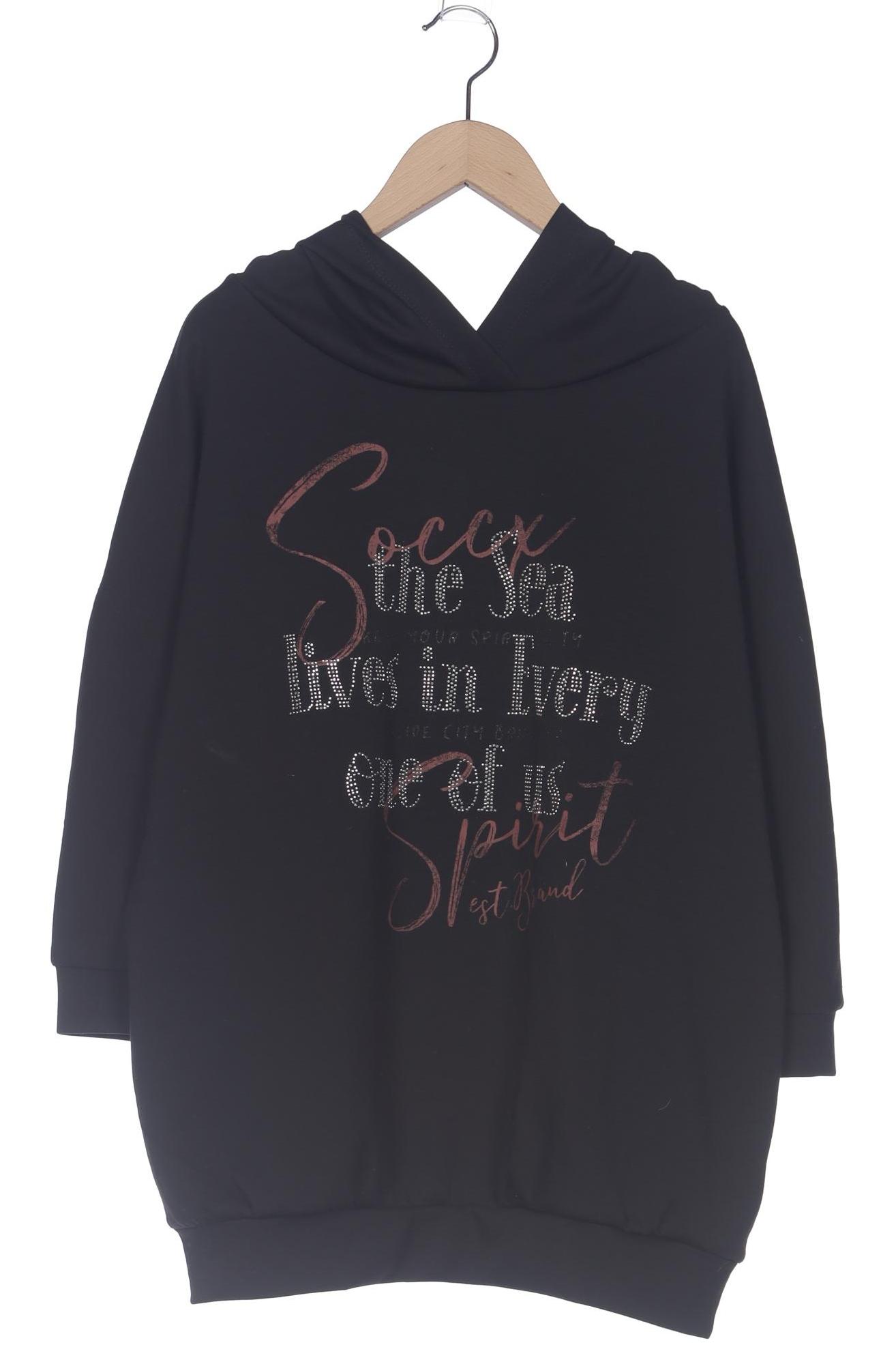 

Soccx Damen Kapuzenpullover, schwarz, Gr. 38