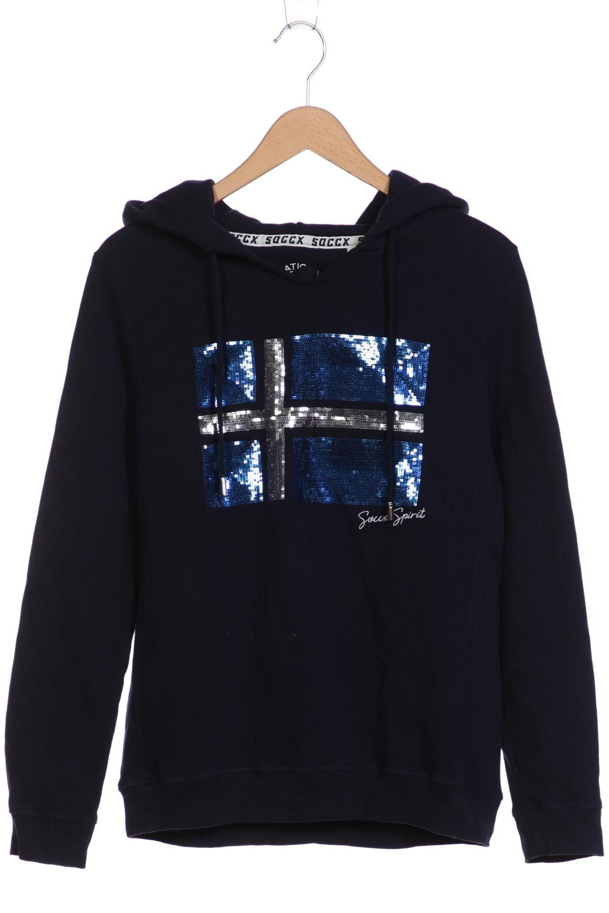 

SOCCX Damen Kapuzenpullover, marineblau