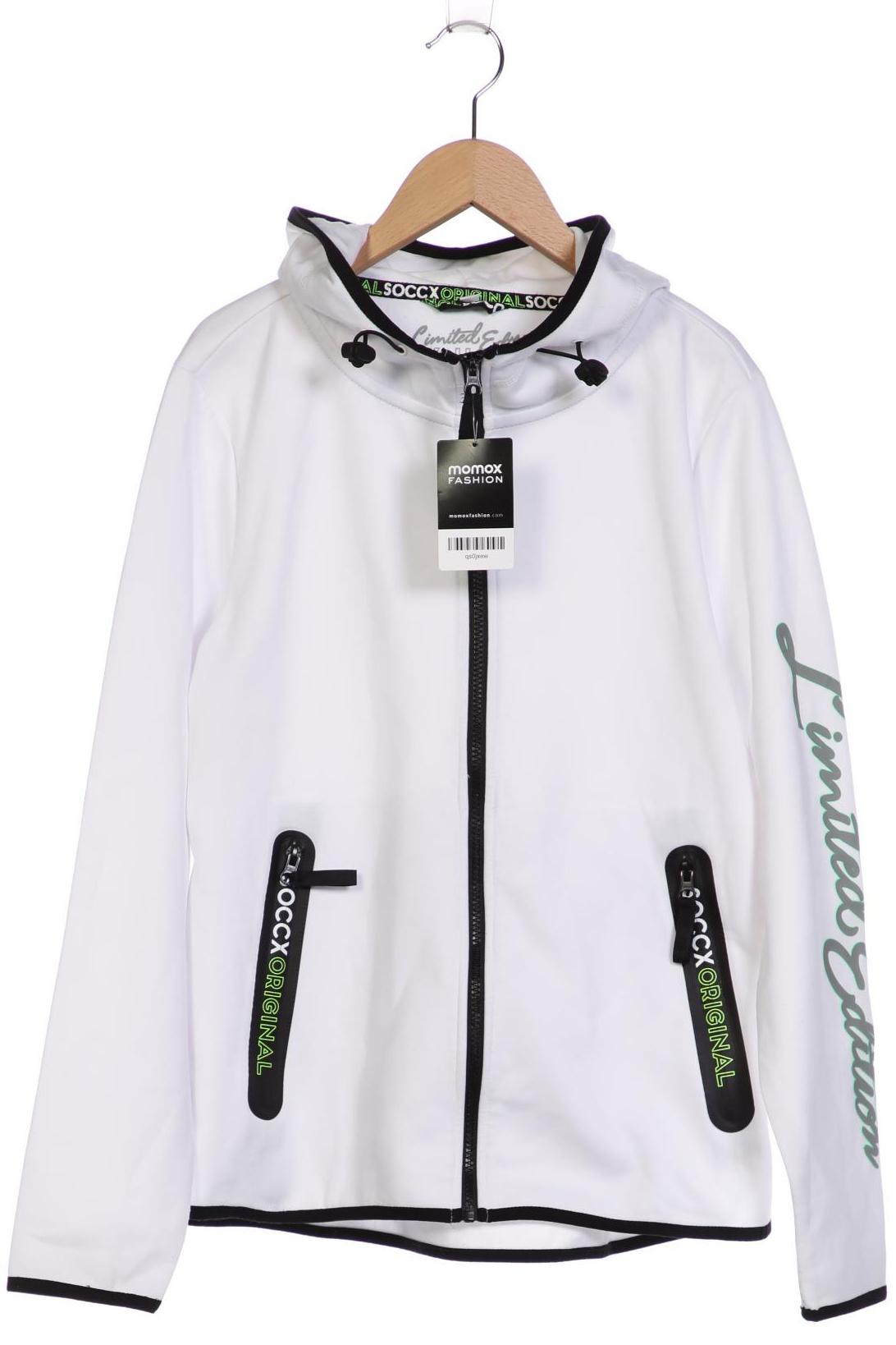 

Soccx Damen Kapuzenpullover, weiß, Gr. 40