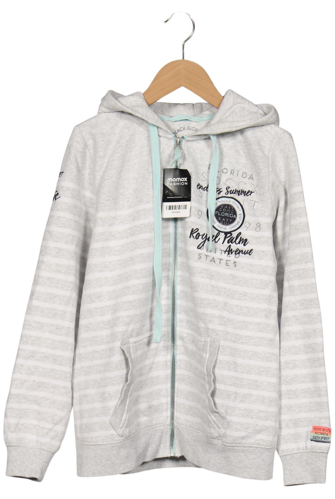 

Soccx Damen Kapuzenpullover, grau, Gr. 36