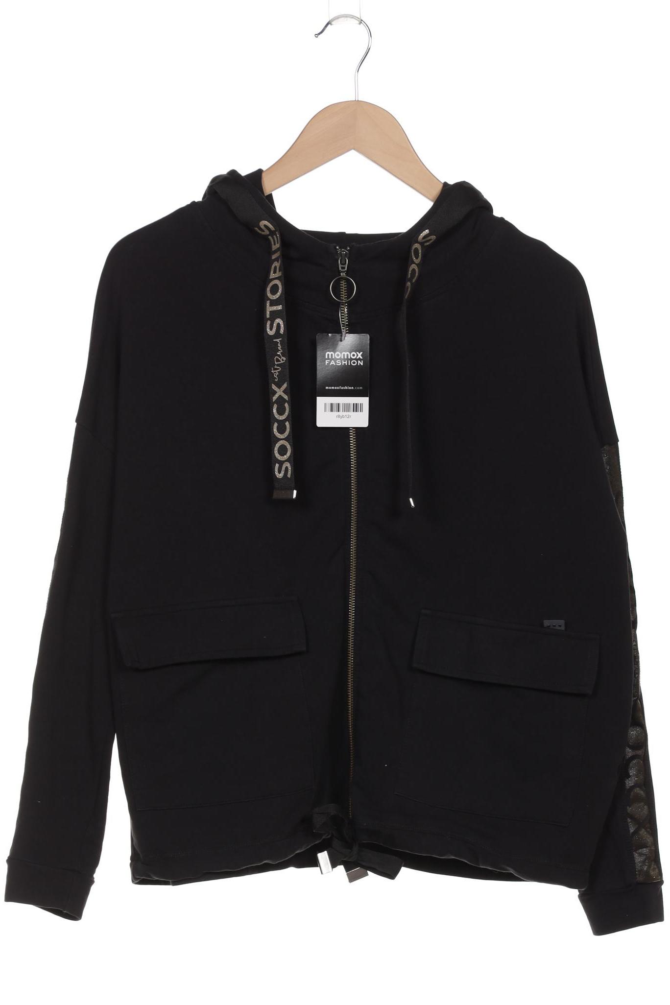 

Soccx Damen Kapuzenpullover, schwarz, Gr. 36