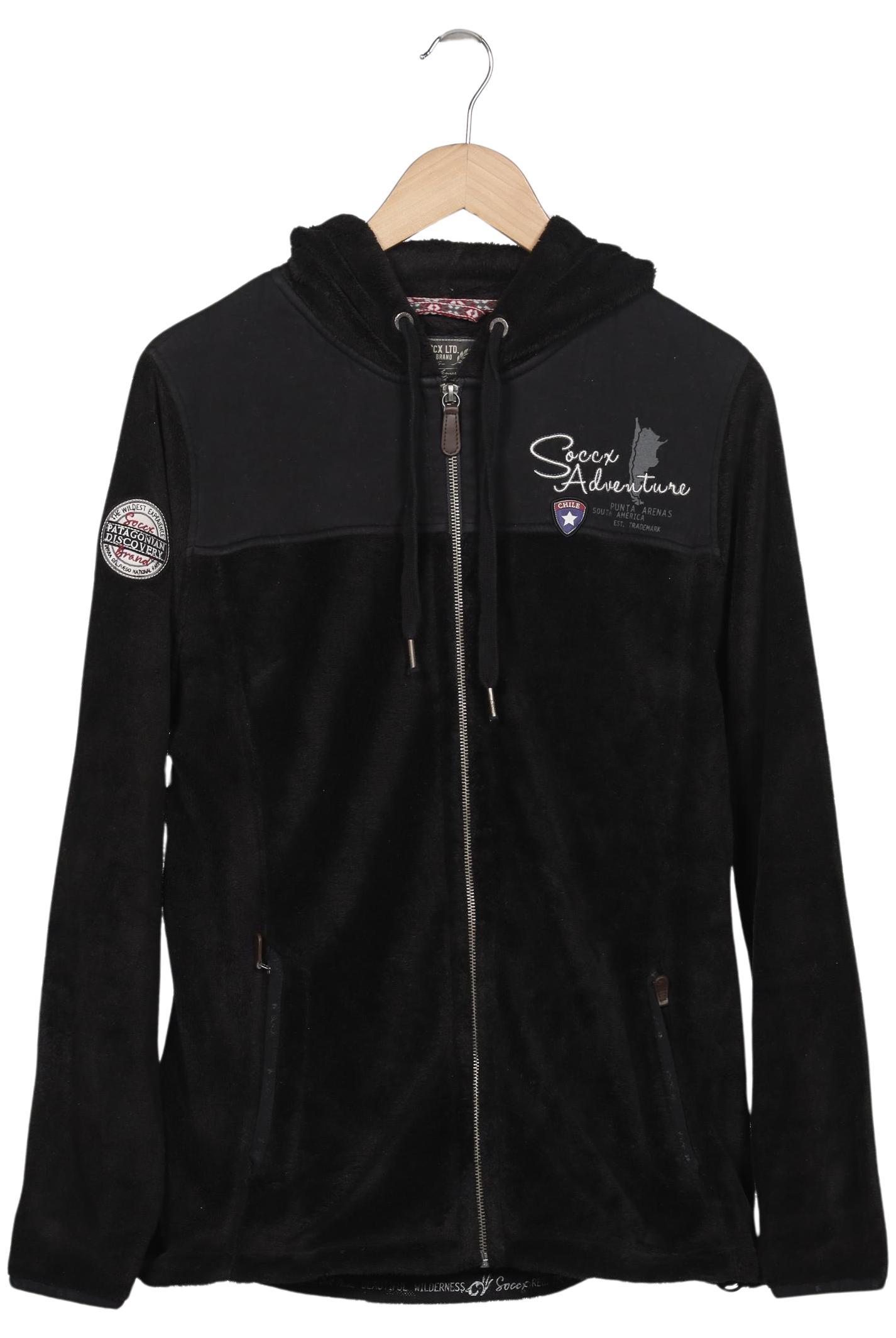 

Soccx Damen Kapuzenpullover, schwarz, Gr. 44