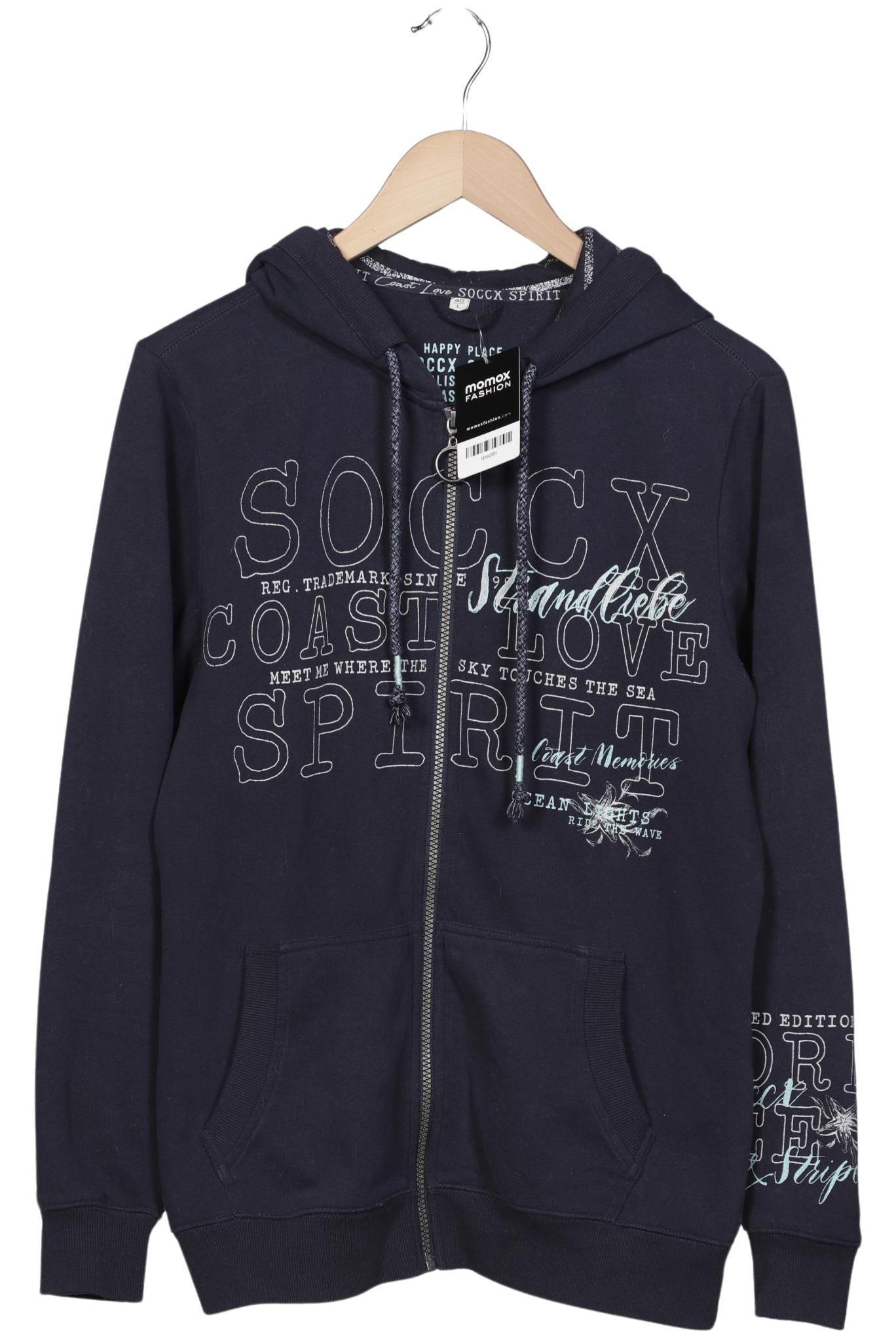 

Soccx Damen Kapuzenpullover, marineblau, Gr. 40