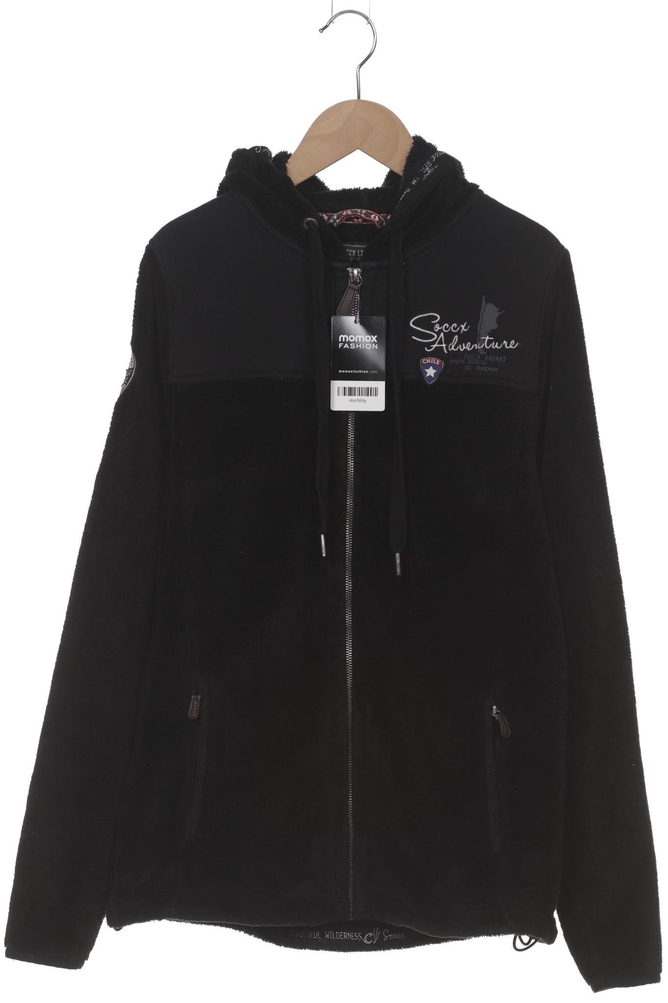 

Soccx Damen Kapuzenpullover, schwarz, Gr. 42