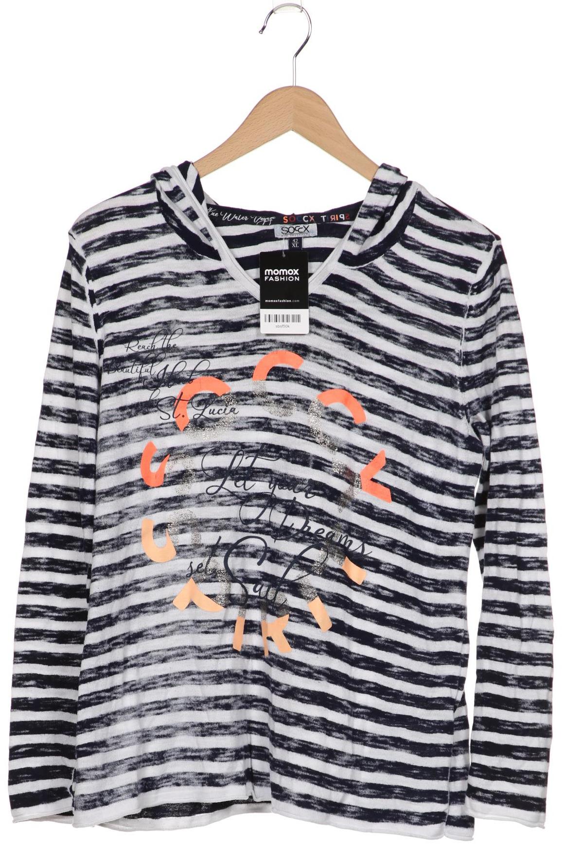 

SOCCX Damen Kapuzenpullover, marineblau