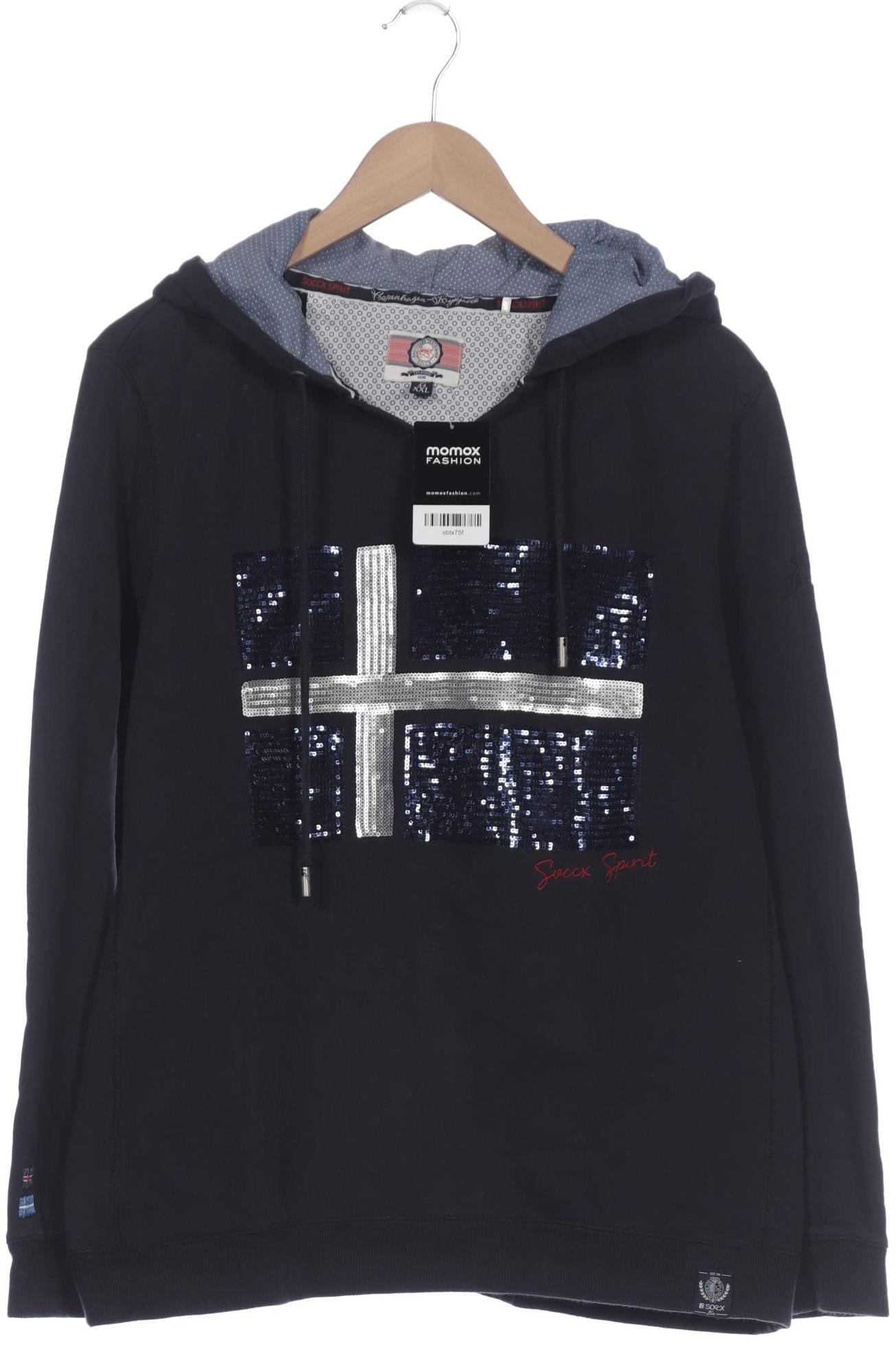 

Soccx Damen Kapuzenpullover, marineblau, Gr. 44