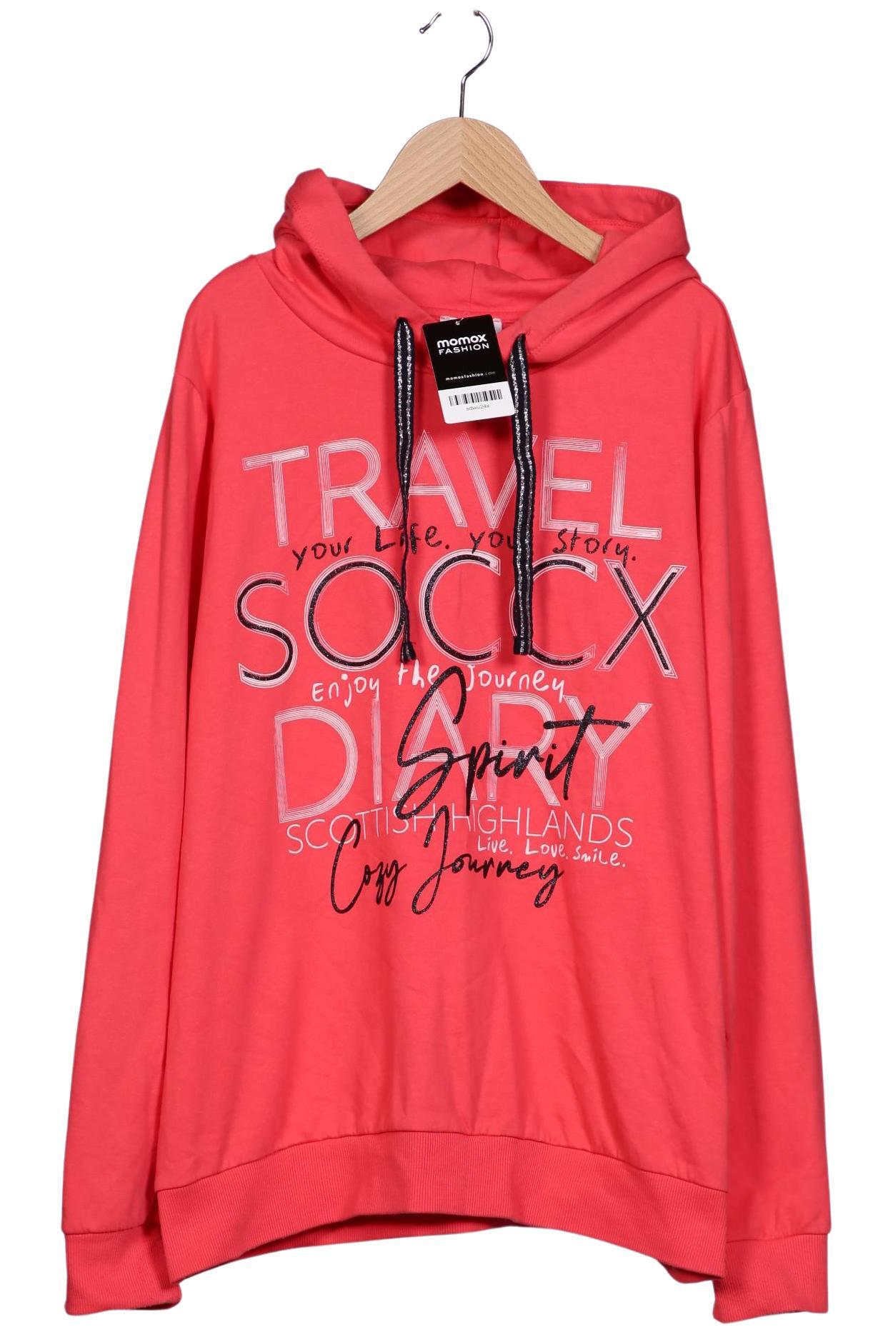 

Soccx Damen Kapuzenpullover, pink, Gr. 42