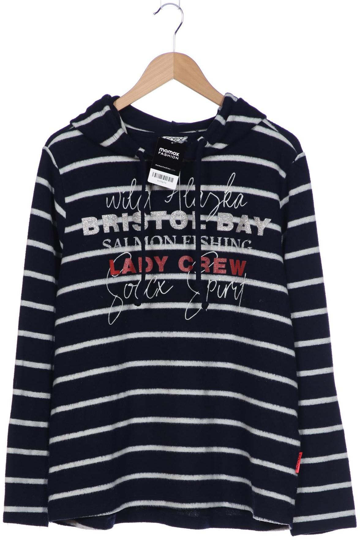

Soccx Damen Kapuzenpullover, marineblau, Gr. 44