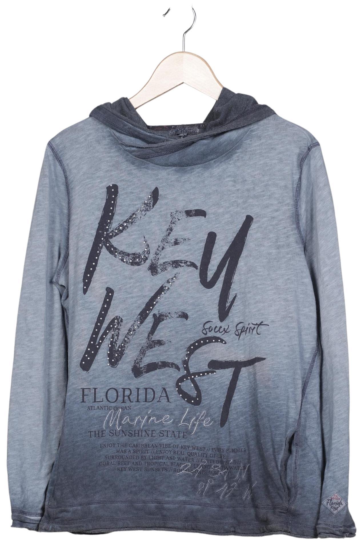 

Soccx Damen Kapuzenpullover, grau, Gr. 42