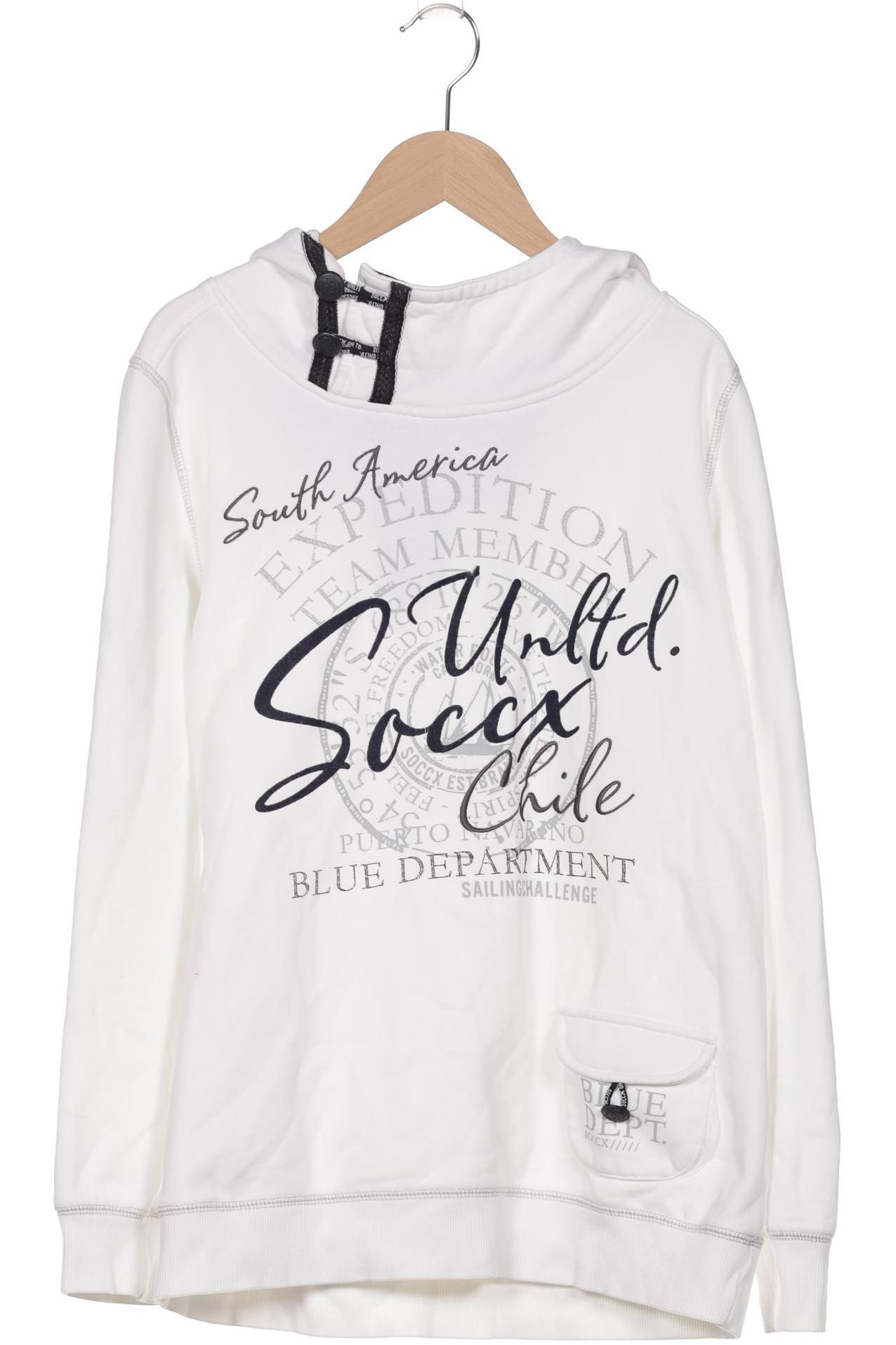

Soccx Damen Kapuzenpullover, weiß, Gr. 40
