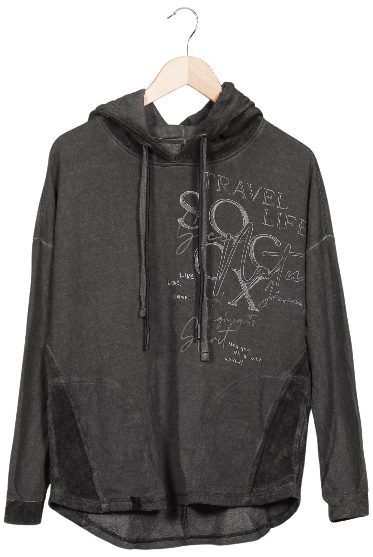 

Soccx Damen Kapuzenpullover, grau, Gr. 38